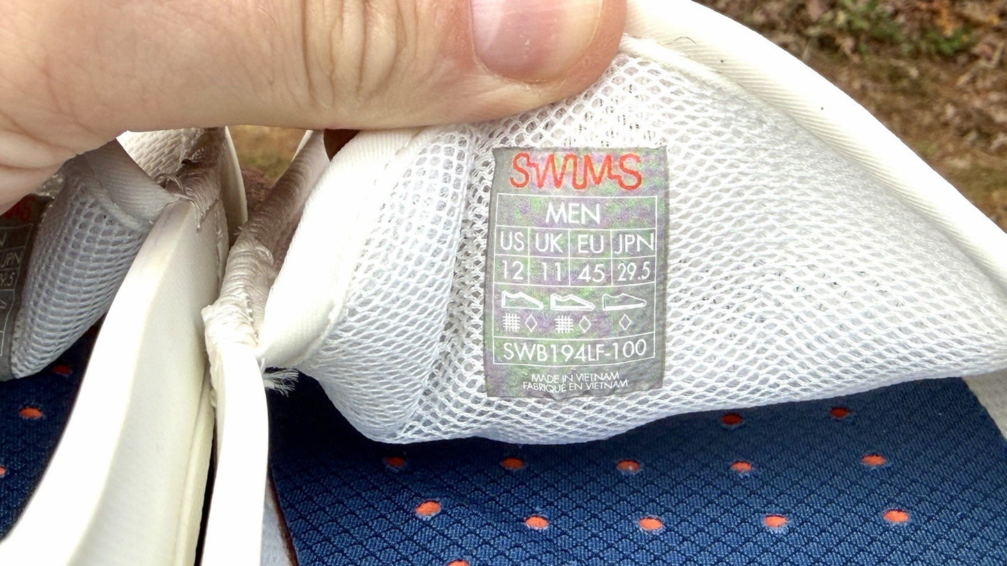 SWIMS Men's Riva Loafers Men’s Size 12 White MSRP $228 - NWOB - See Pics!!!