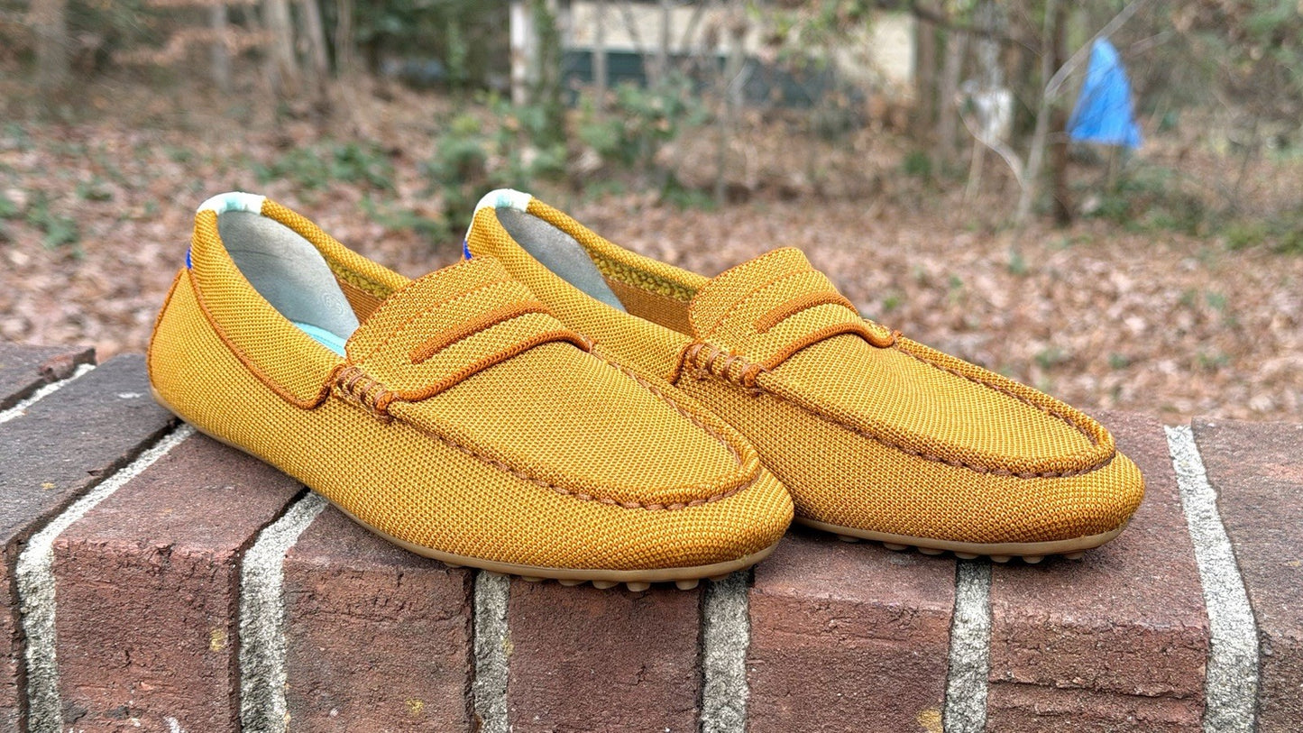 Rothy's The Driver Driving Loafer Slip On Flat Cognac Women's 8.5 US (Worn Once)