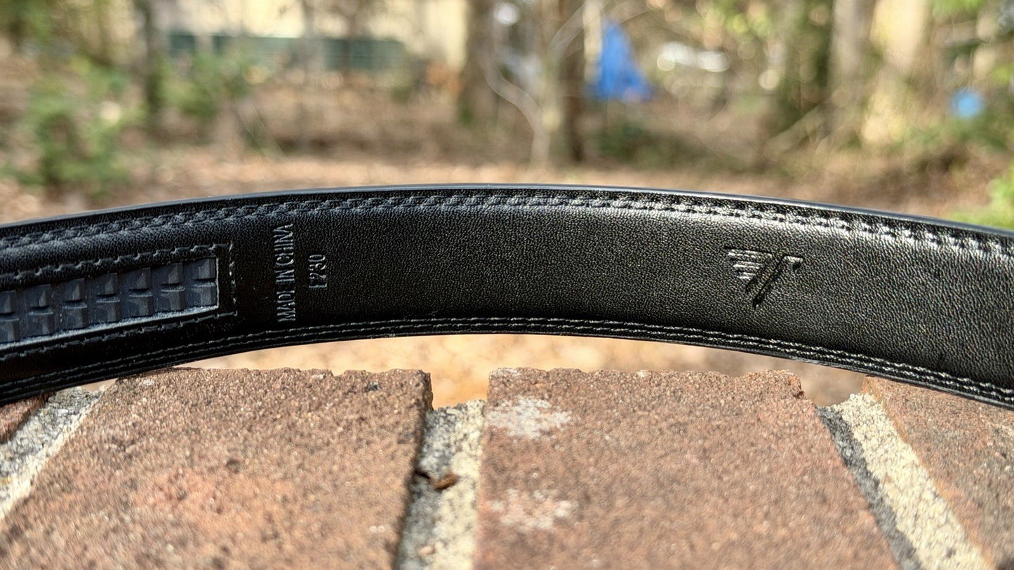Mission Belt TWENTYFOUR 35MM / Size M / Silver Buckle With Black Leather Band