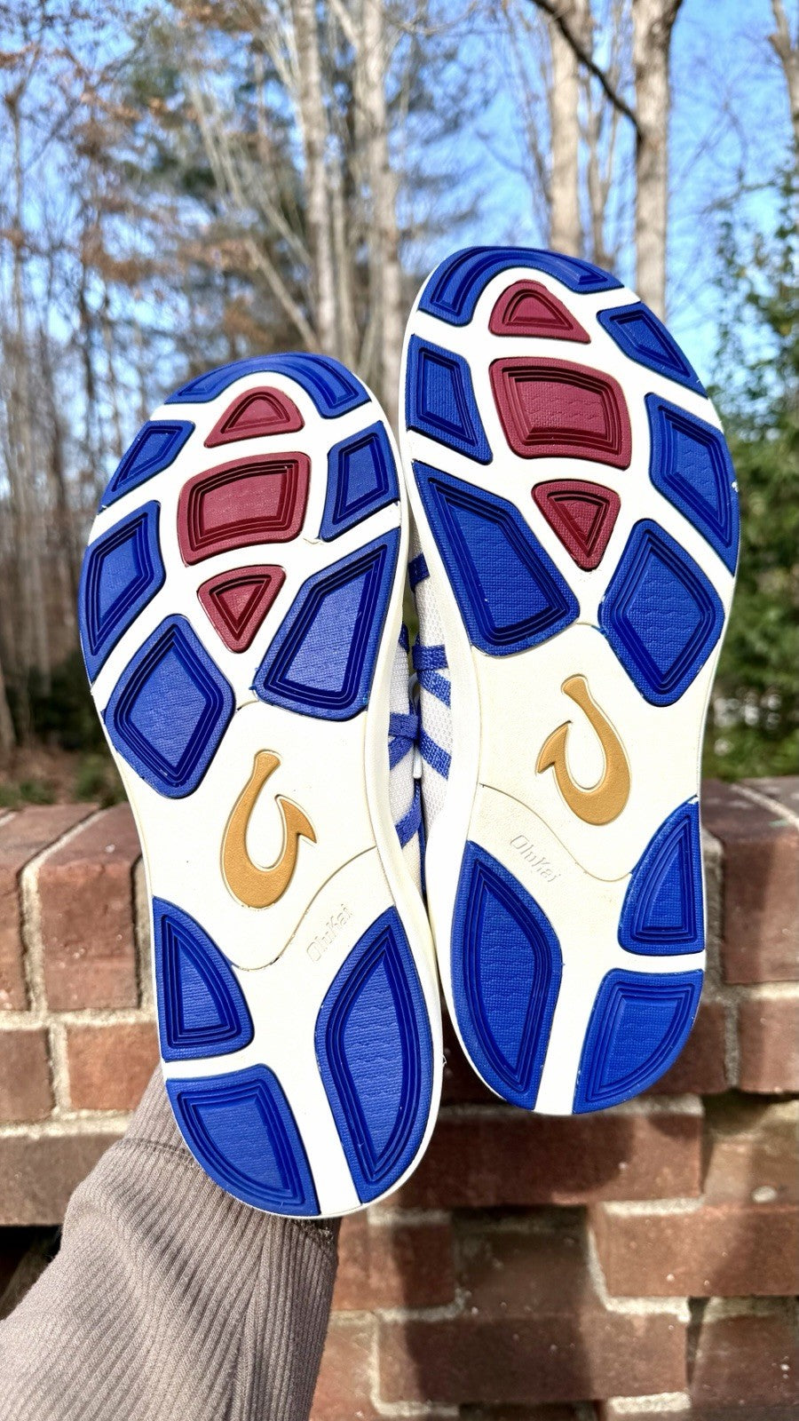 Olukai Holo Bright White/Colbalt Blue Sneaker Mens 10 (New W/O Tags) *RARE!!!!!*