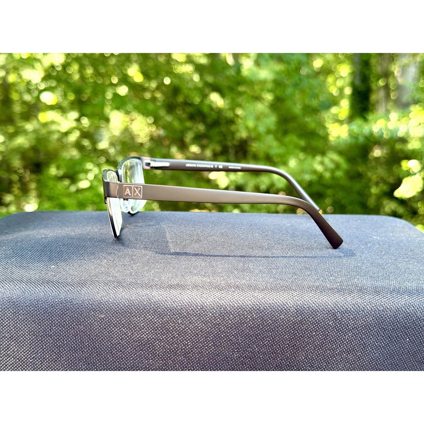 Armani Exchange AX1019 6001 Matte Brown Eyeglasses Frames Men's 54/17 140 A|X