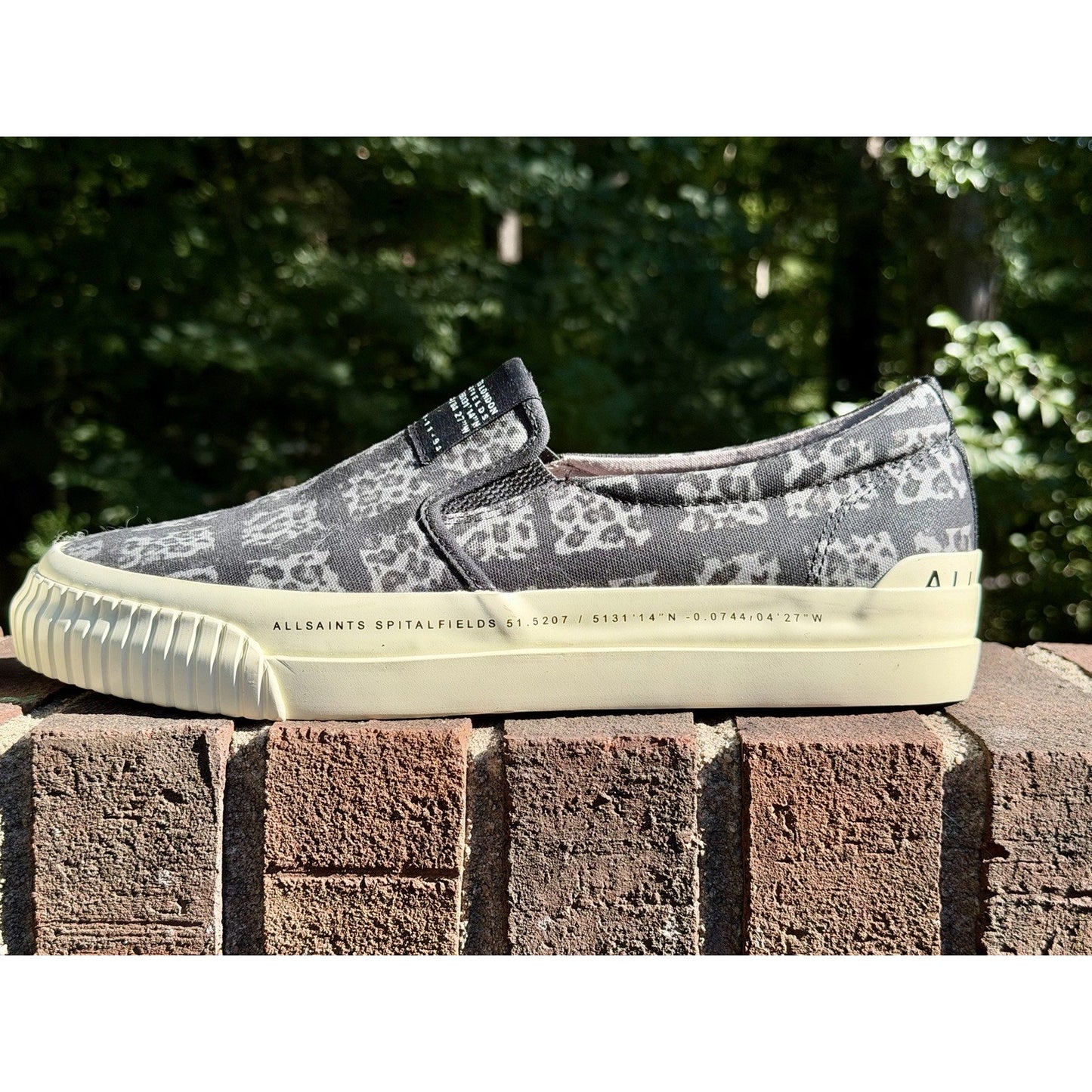 Allsaints London Spitalfields Slip On Cube Low Top Sneakers Men's 12 US 45 EU