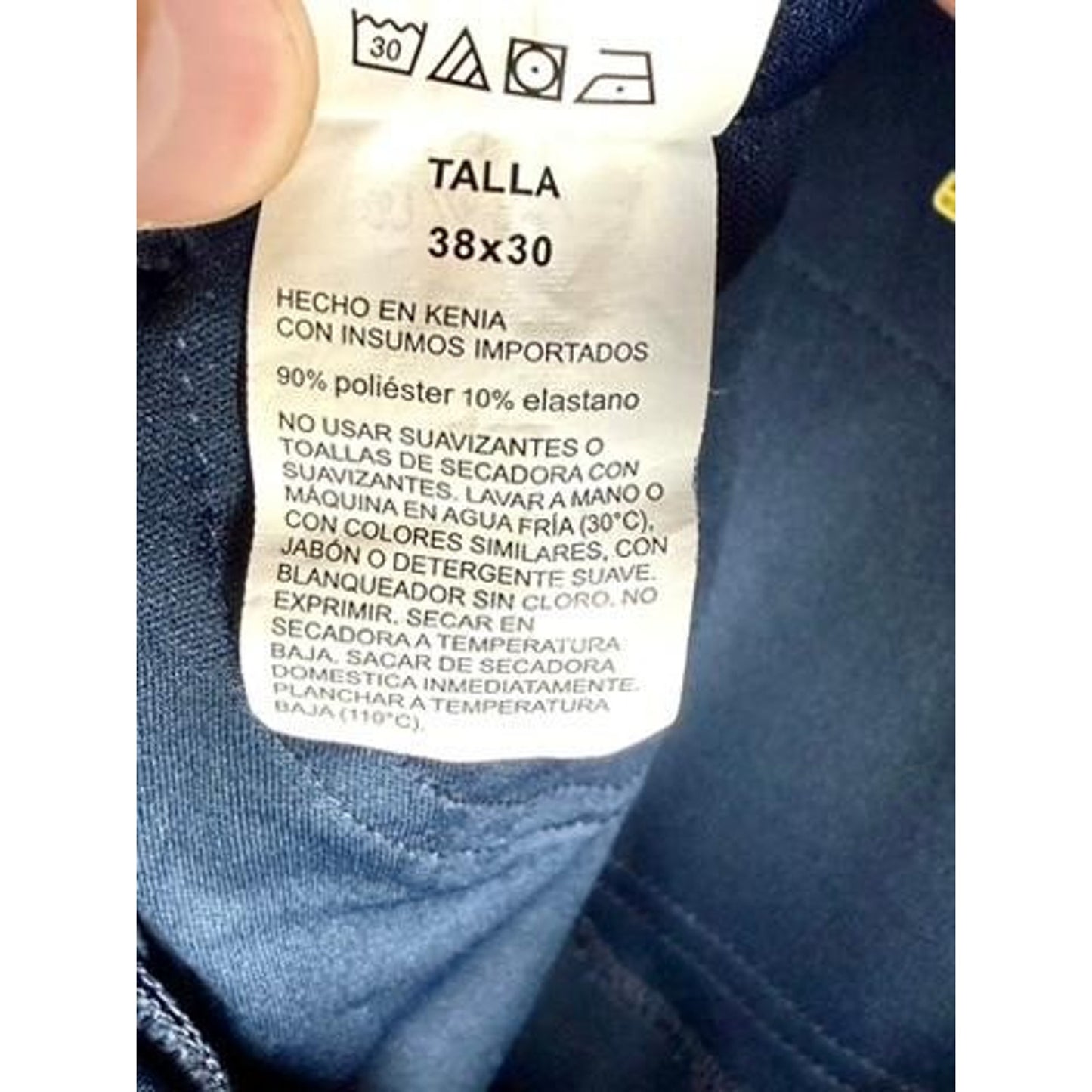 Jack Nicklaus Mens Golf Pants 38x30 Blue Stretch Performance Flat Front
