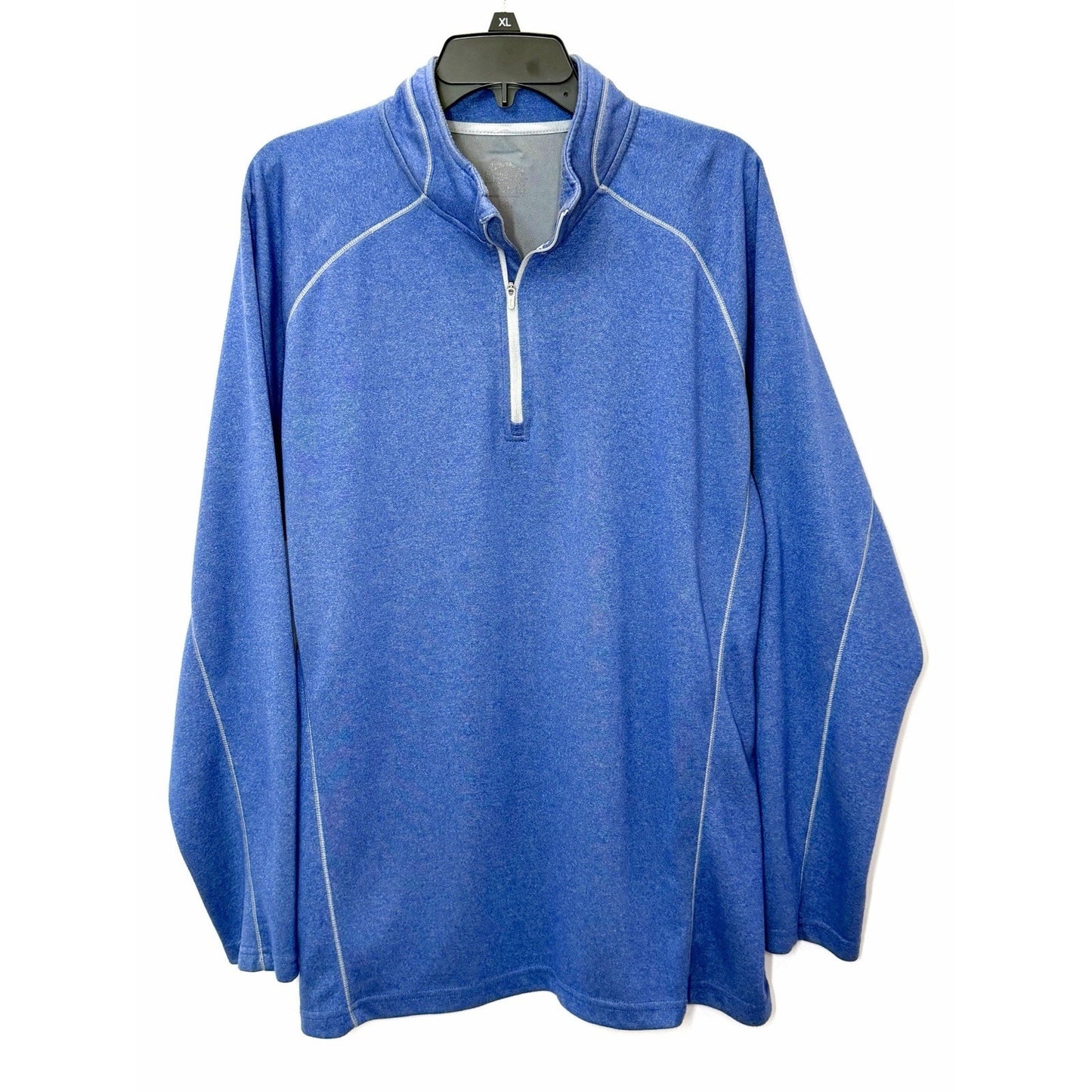 Slazenger Golf Mens XL Blue 1/4 Zip Pullover Sweatshirt Performance Shirt