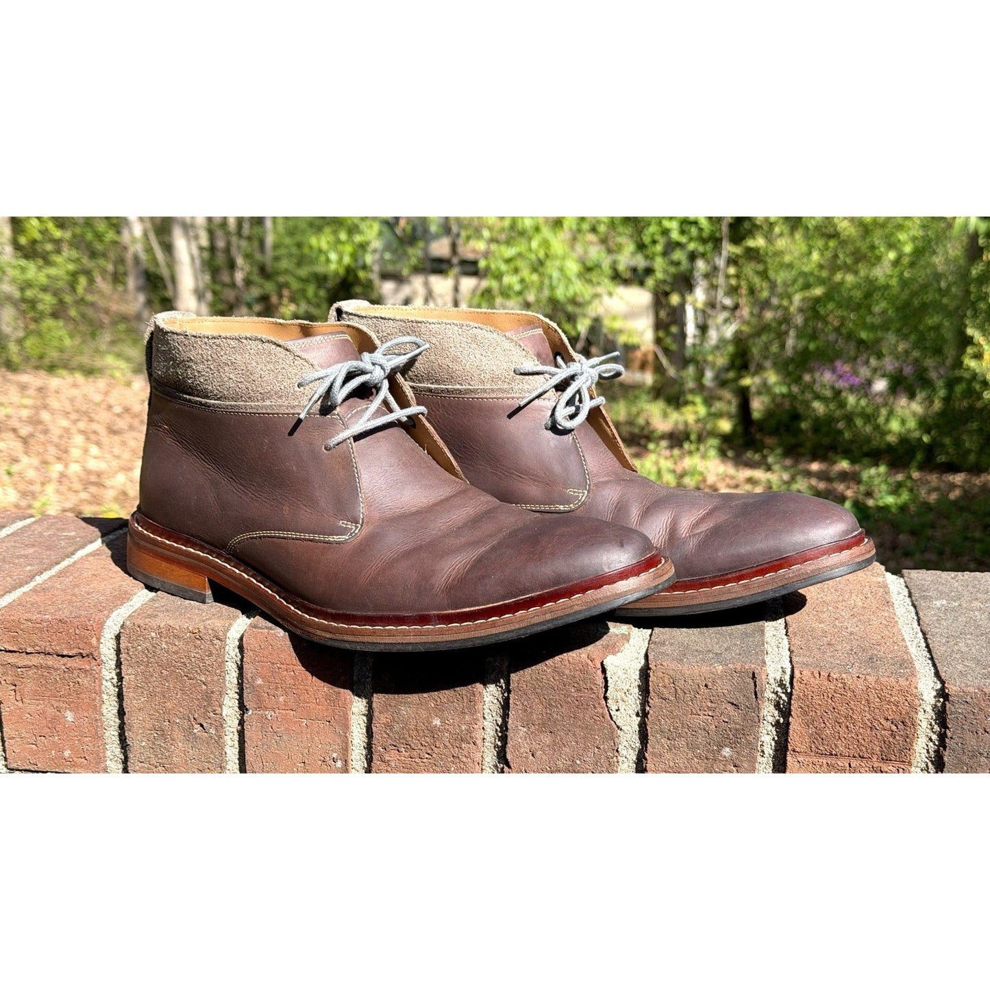 Cole Haan Williams Welt Leather Brown Men's 12M Ankle Chukka Boots - SEE PICS!!!