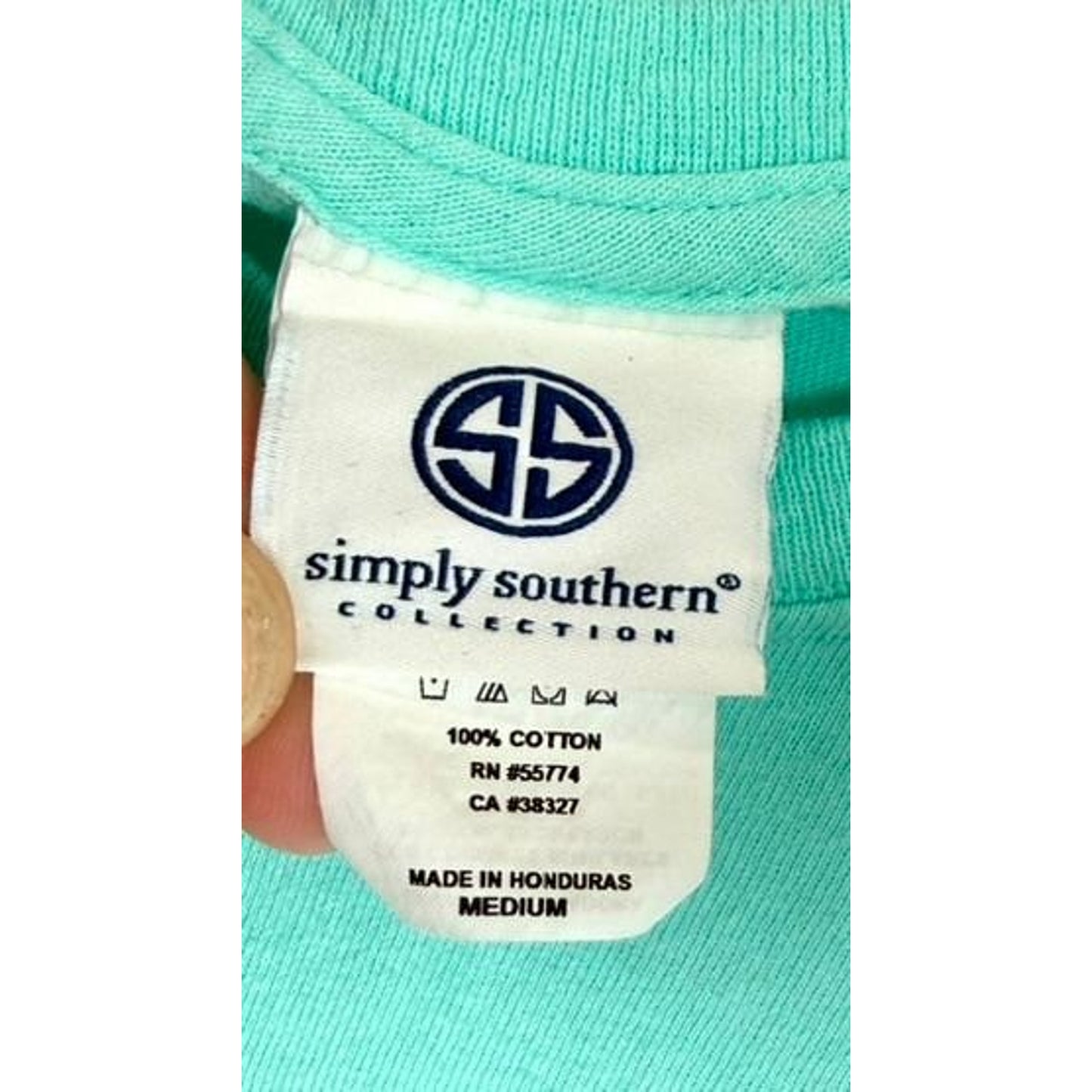 Simply Southern Nana Means Love in the South T Shirt Womens Medium Mint Green