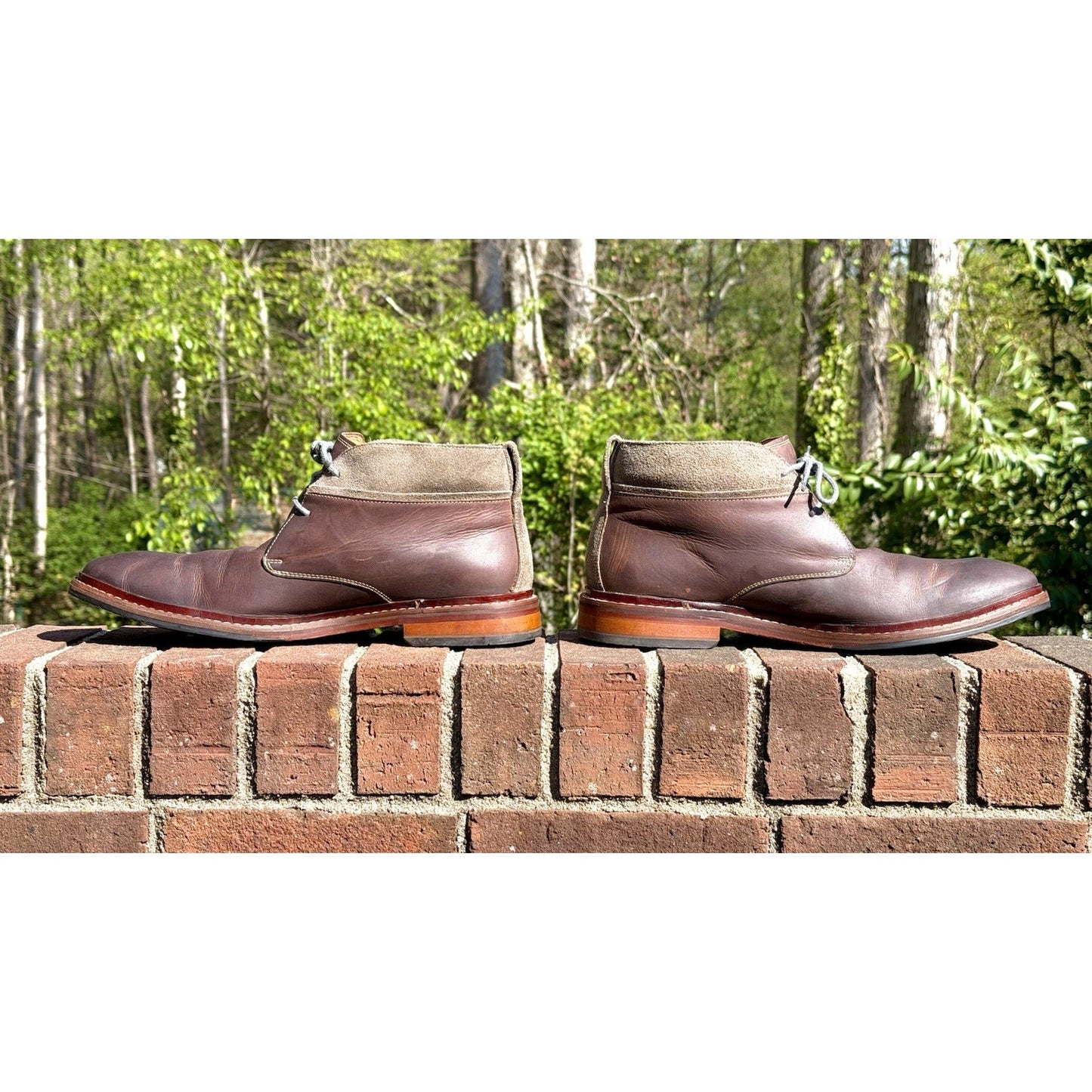 Cole Haan Williams Welt Leather Brown Men's 12M Ankle Chukka Boots - SEE PICS!!!