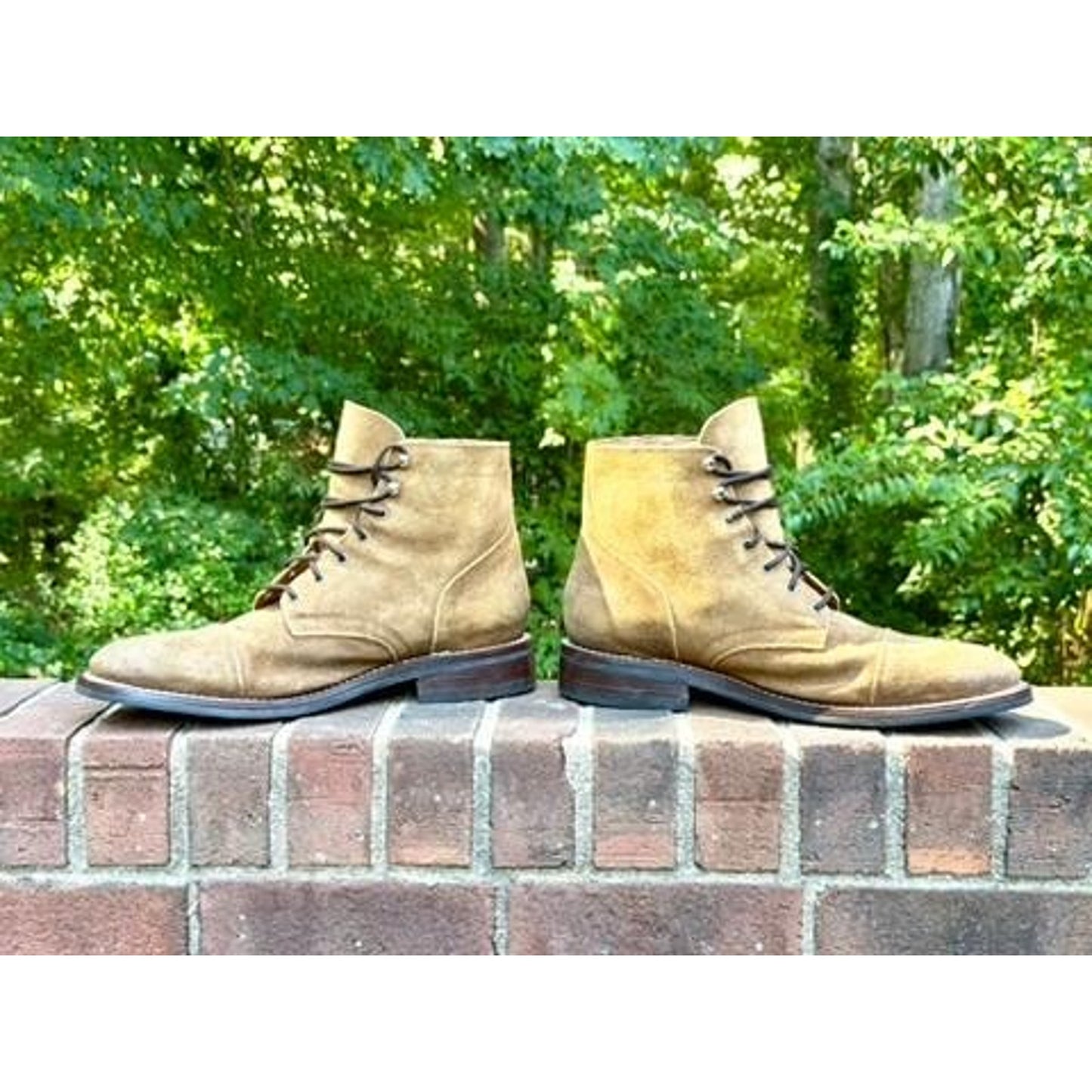 Thursday Boot Co Captain Mens 13.5 Safari Suede Cap Toe Lace Up Boots
