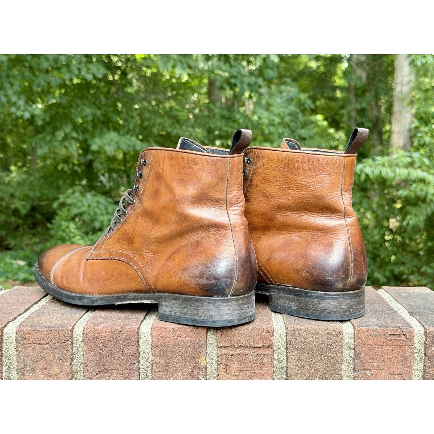 To Boot New York Hawkthorme Cognac Leather Boots Men’s Size 11 Italy ($450 NEW)