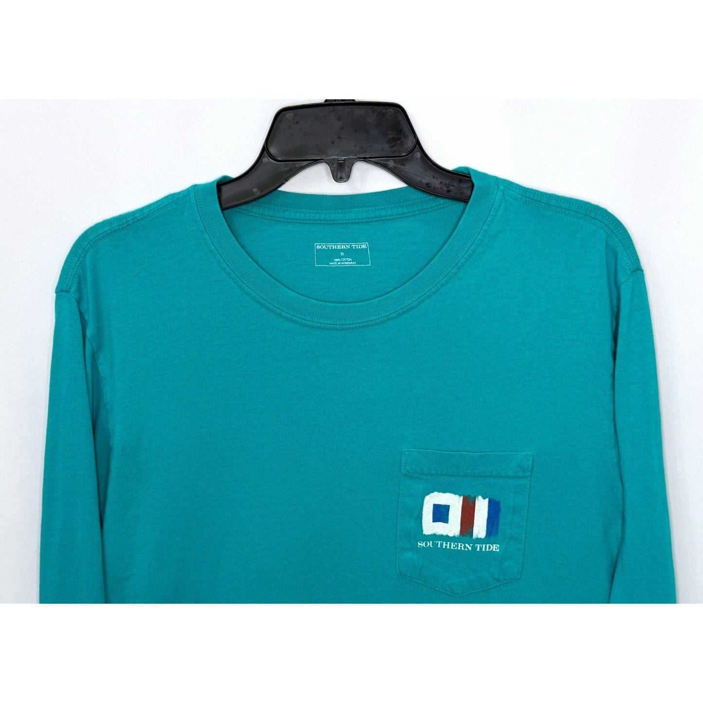Southern Tide Teal Long Sleeve Skipjack Graphic T-shirt - Men’s Size Small
