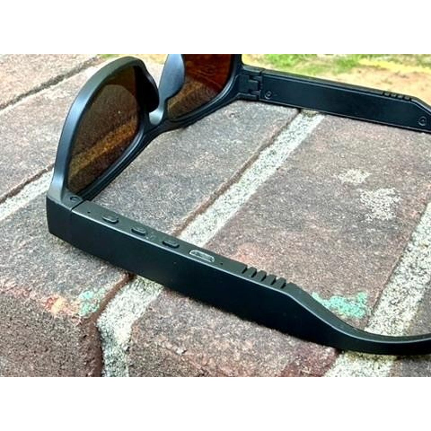 Bluetooth Smart Sunglasses Wireless Audio Music Matte Black Blue Green Mirror