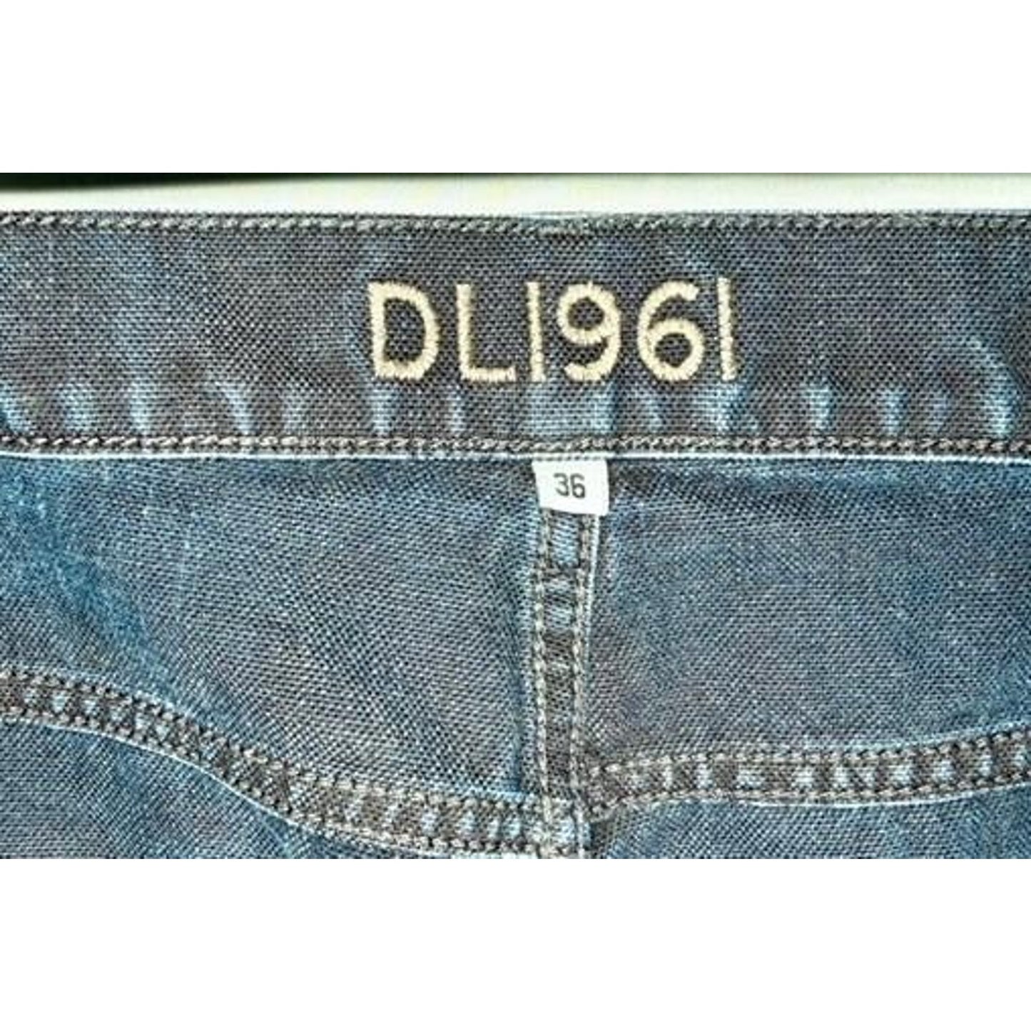 DL1961 Jeans Mens 36 Blue Denim DLX 360 Comfort Stretch Straight Leg
