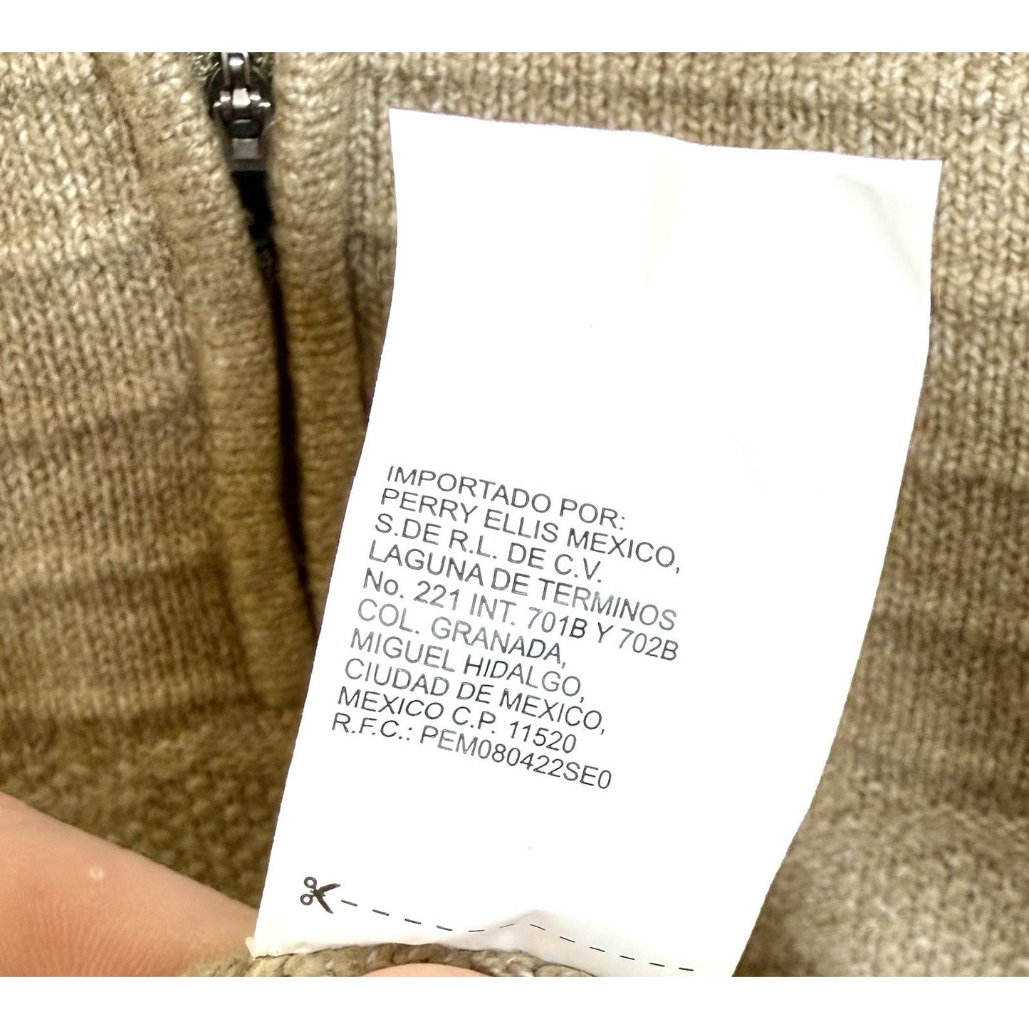 Southern Proper Men's Textured 1/4 Zip Sweater Size XL