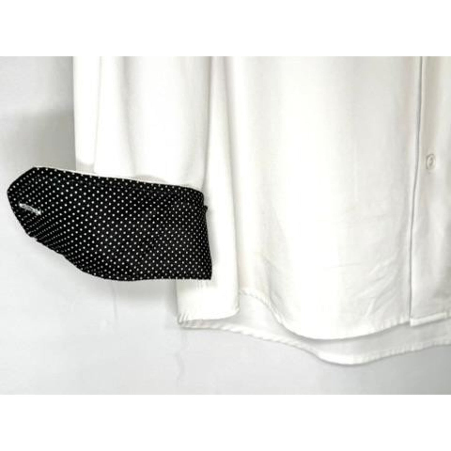 Tom Baine Performance Dress Shirt Mens Large White 4-Way Stretch Slim Fit