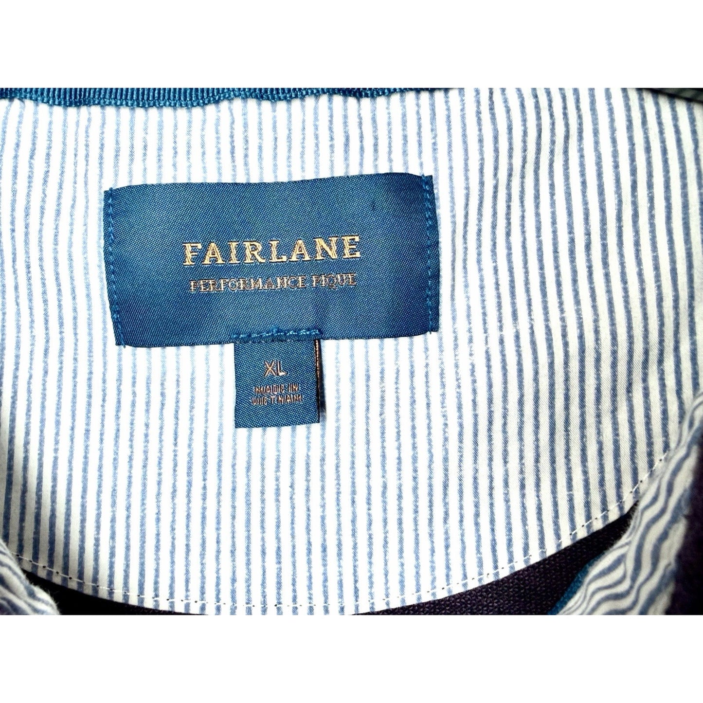 Fairlane Mens XL Performance Polo Shirt Heathered Purple Short Sleeve Golf