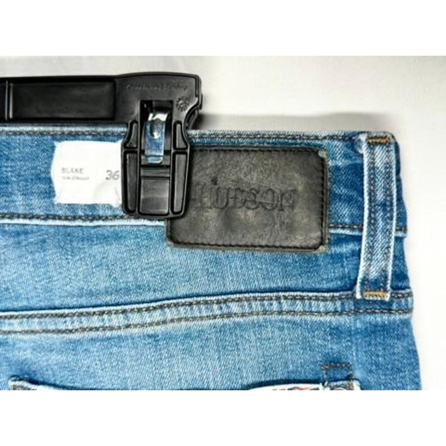 Hudson Blake Slim Straight Jeans Mens Size 36 Blue Denim Stretch Pants