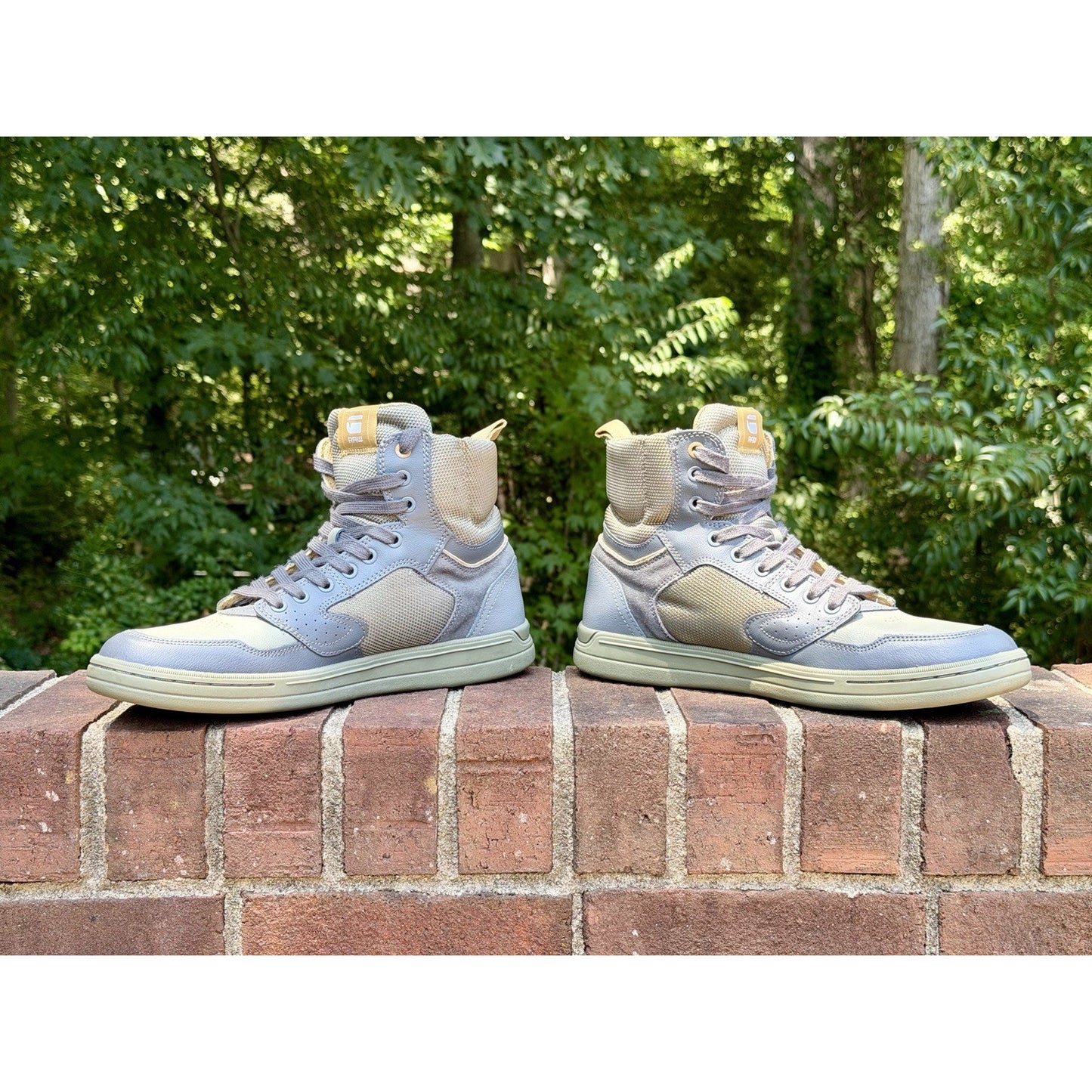 G-Star RAW Mimemis Mid Mens 11 Blue Grey Sneakers High Top Shoes 44 EU