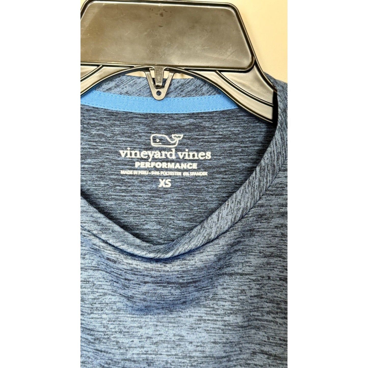 Vineyard Vines Performance Blue Athletic Long Sleeve Shirt - Men's XS