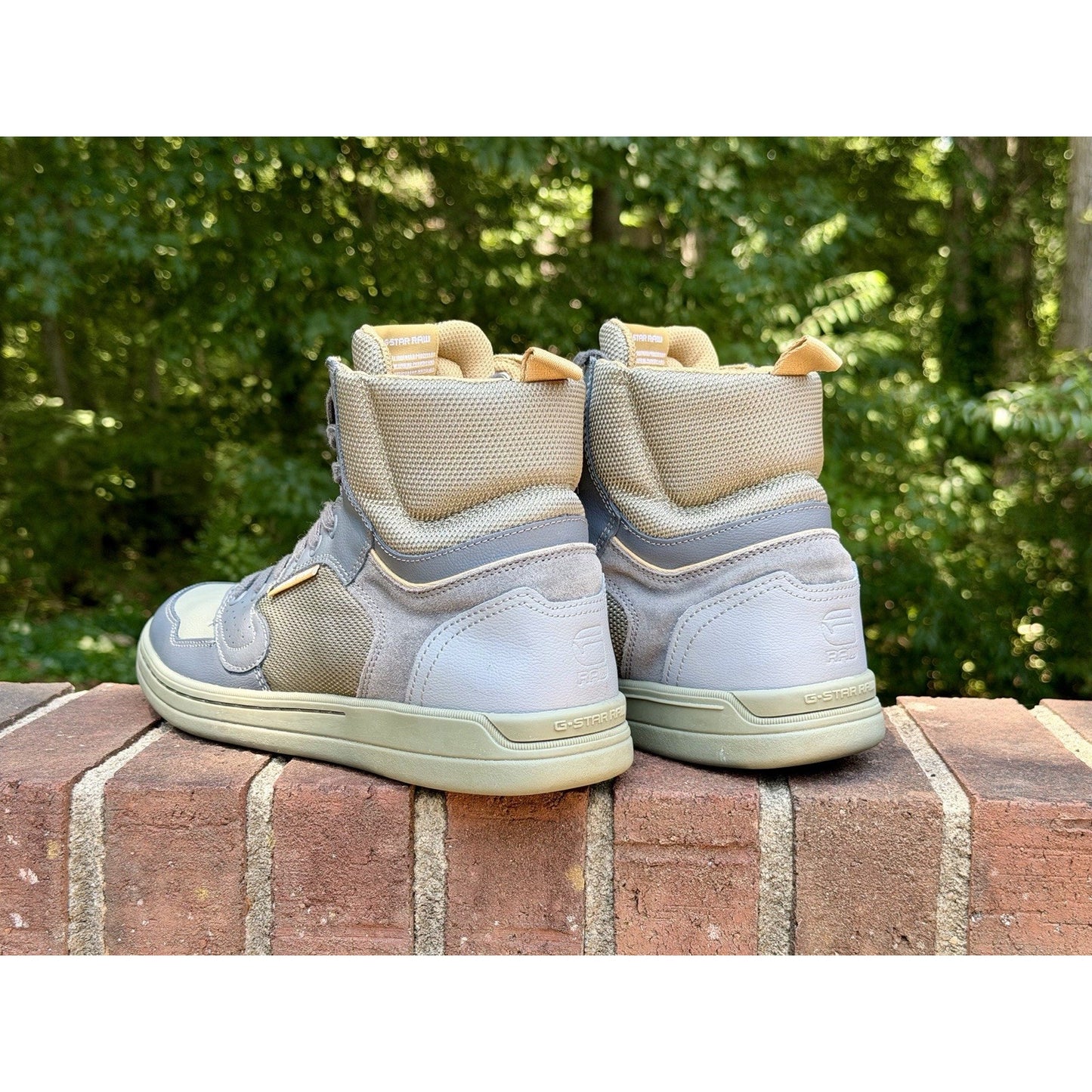 G-Star RAW Mimemis Mid Mens 11 Blue Grey Sneakers High Top Shoes 44 EU