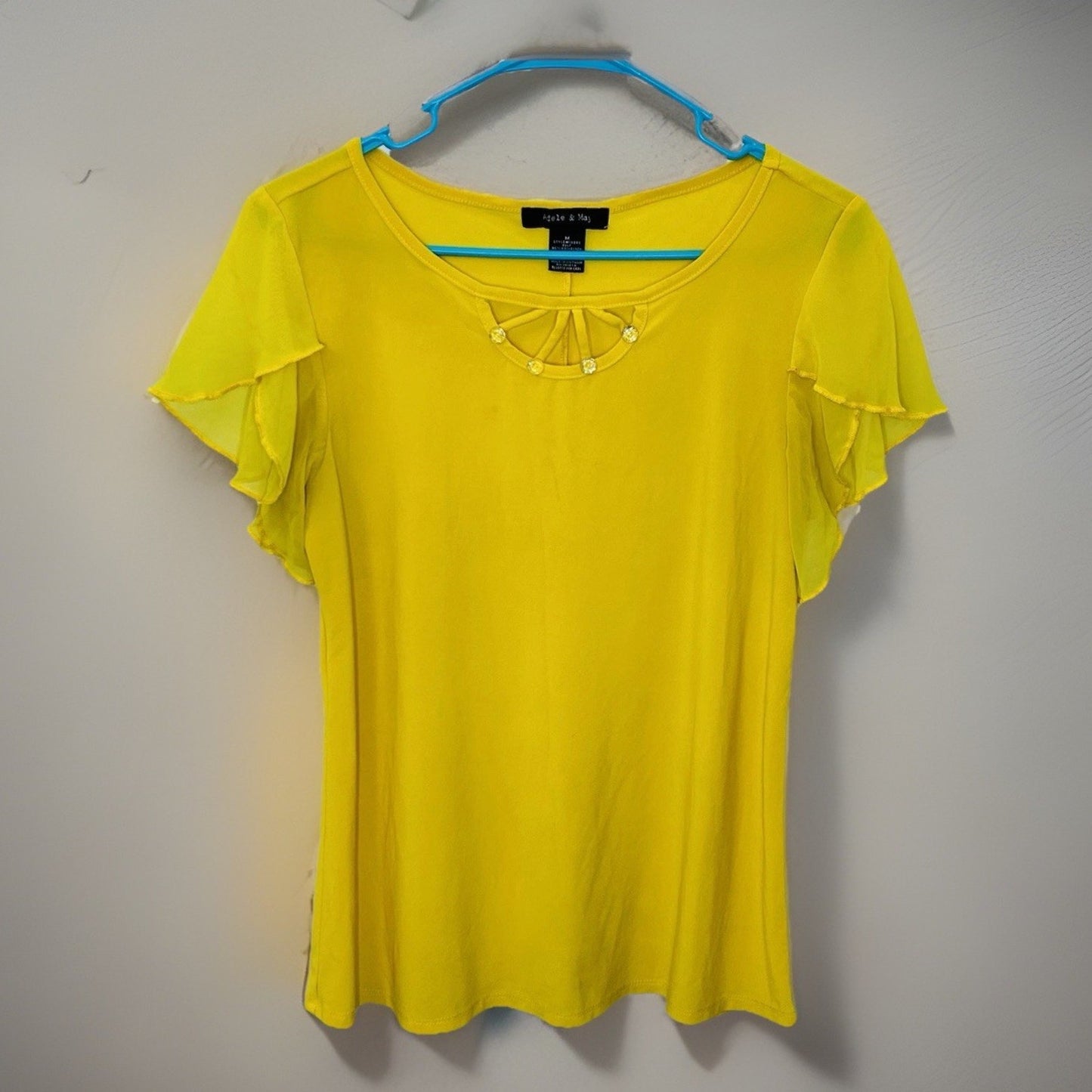Adele & May Women’s Medium Mustard Yellow Blouse
