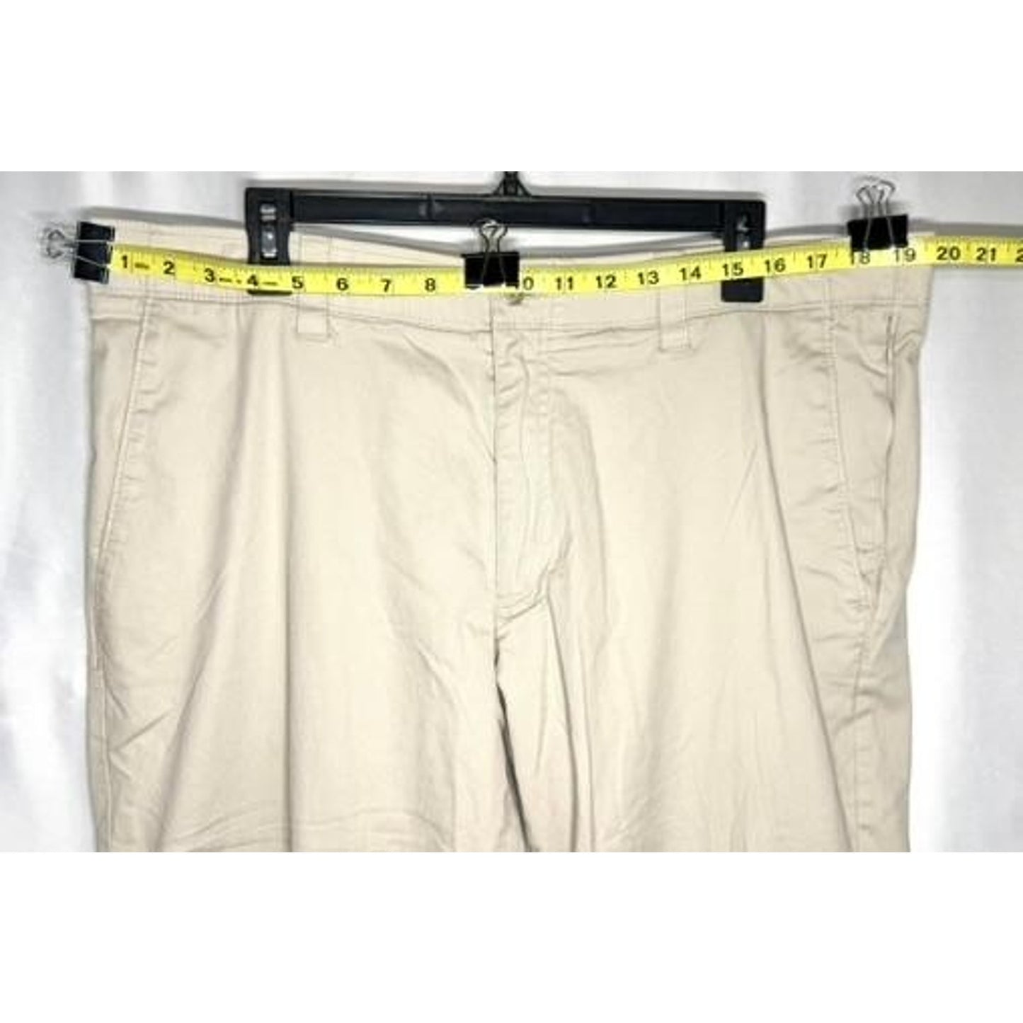 Callaway Golf Pants Mens 38x30 Beige Khaki Cotton Blend Stretch Flat Front Chino