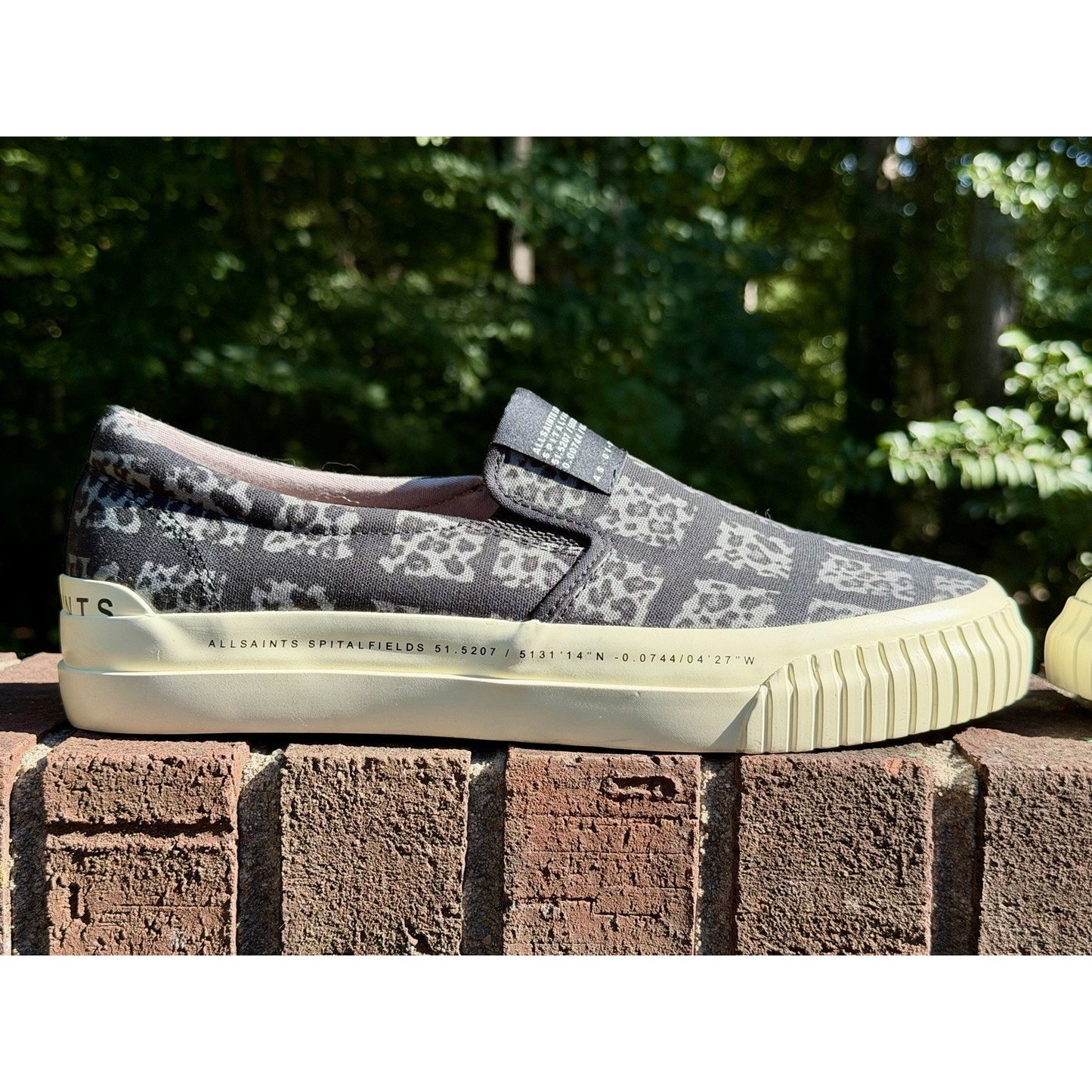 Allsaints London Spitalfields Slip On Cube Low Top Sneakers Men's 12 US 45 EU