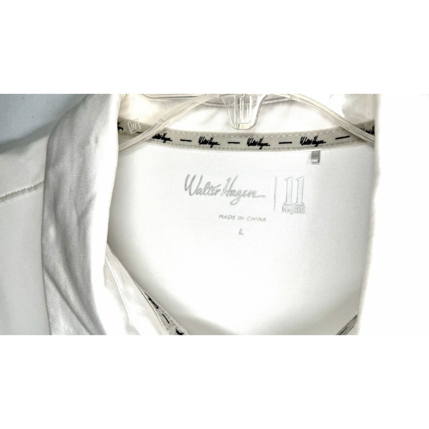 Walter Hagen Performance Golf Hawaiian Shirt Sz L White 11 Majors