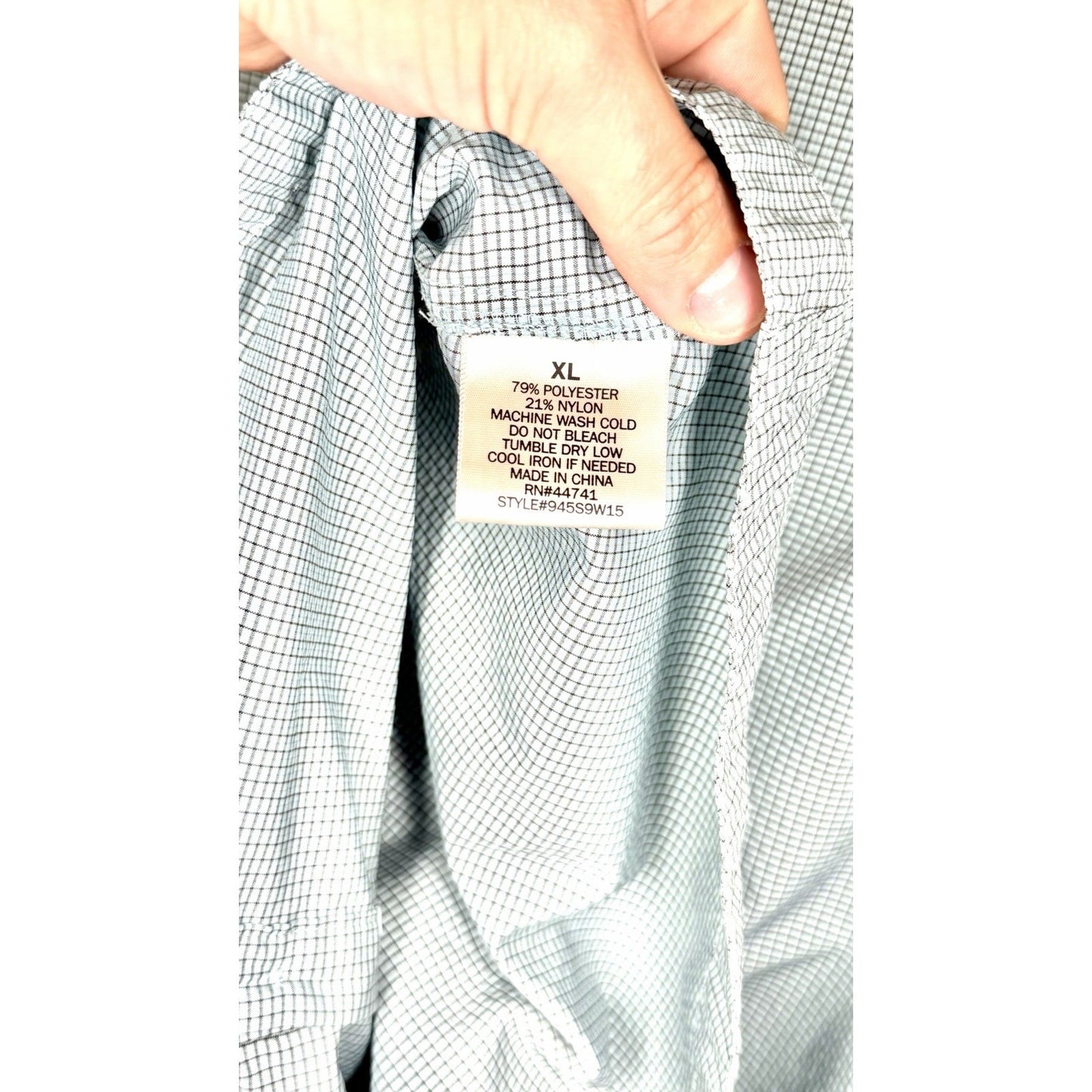 Alpine Design Women's Active Long Sleeve Top Hidden Button Blue Shirt XL