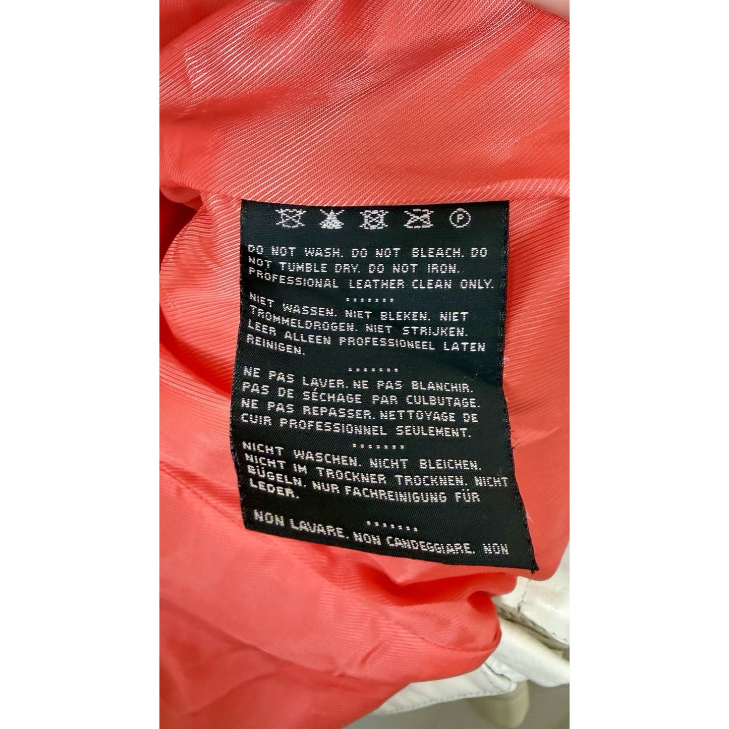 Harley Davidson Women’s SPRING BROOK Leather Jacket Off-White - Size Medium