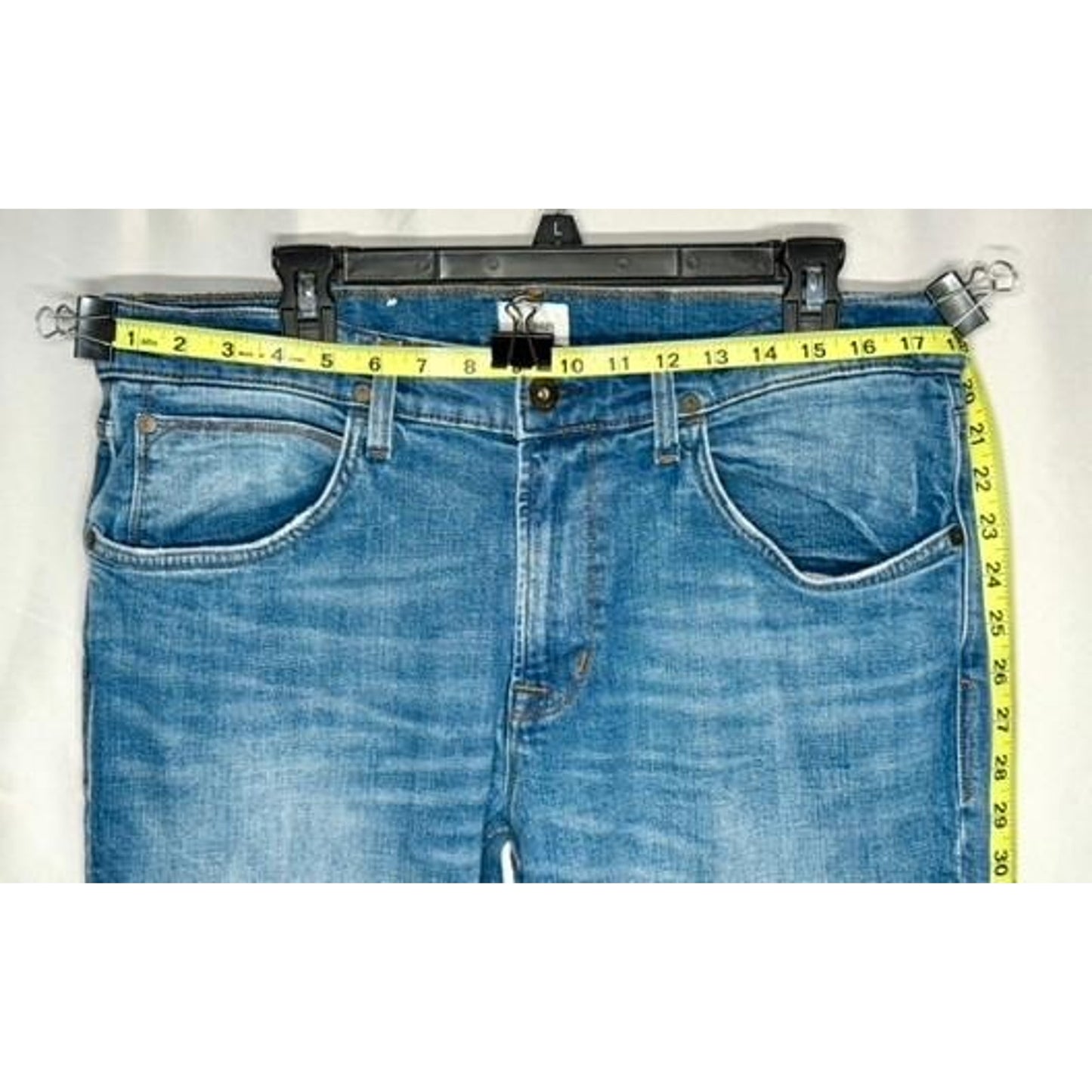 Hudson Blake Slim Straight Jeans Mens Size 36 Blue Denim Stretch Pants