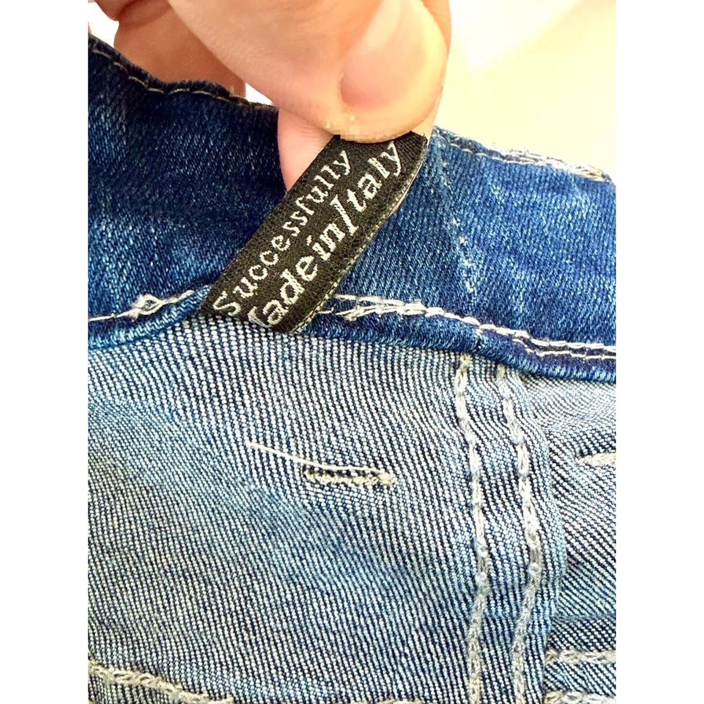Diesel Buster Slim Tapered Jeans Mens 36x32 Blue Wash 0835E Made in Italy Denim