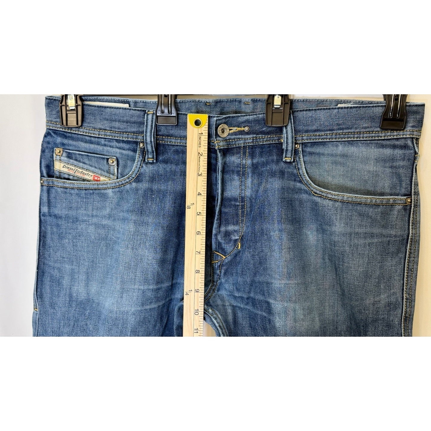 Diesel Jeans Tepphar Slim Carrot Dark Button Fly Skinny Jeans Men's 34x32