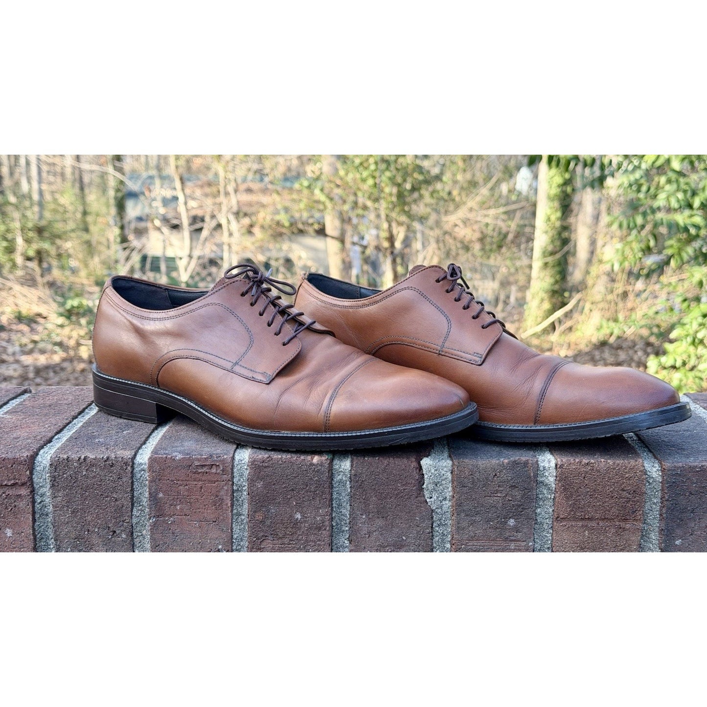 Cole Haan Men's Modern Essentials Cap Oxford British Tan C34138 Mens Size 11 M