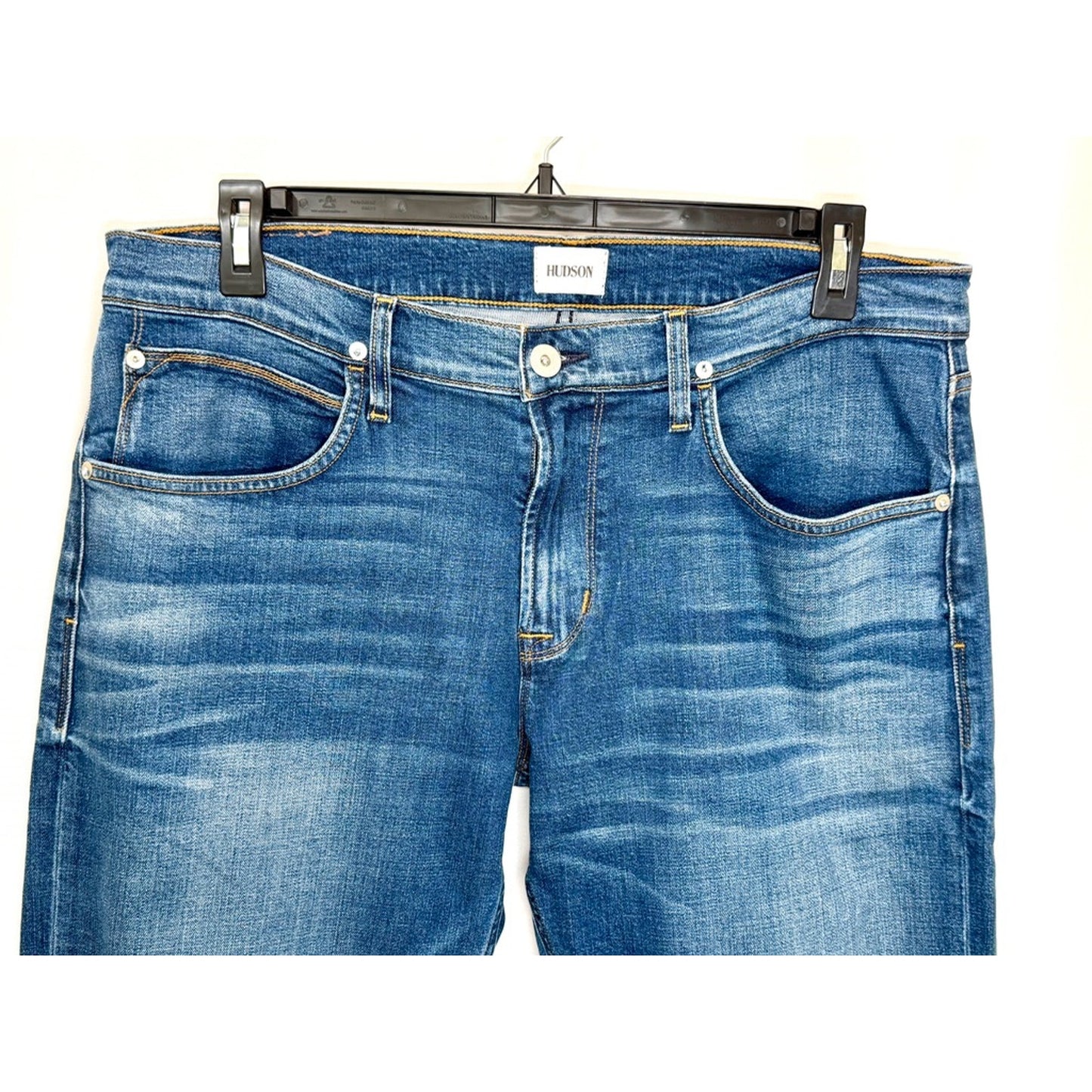 Hudson Blake Slim Straight Jeans Mens 36 Blue Stretch Denim Pants