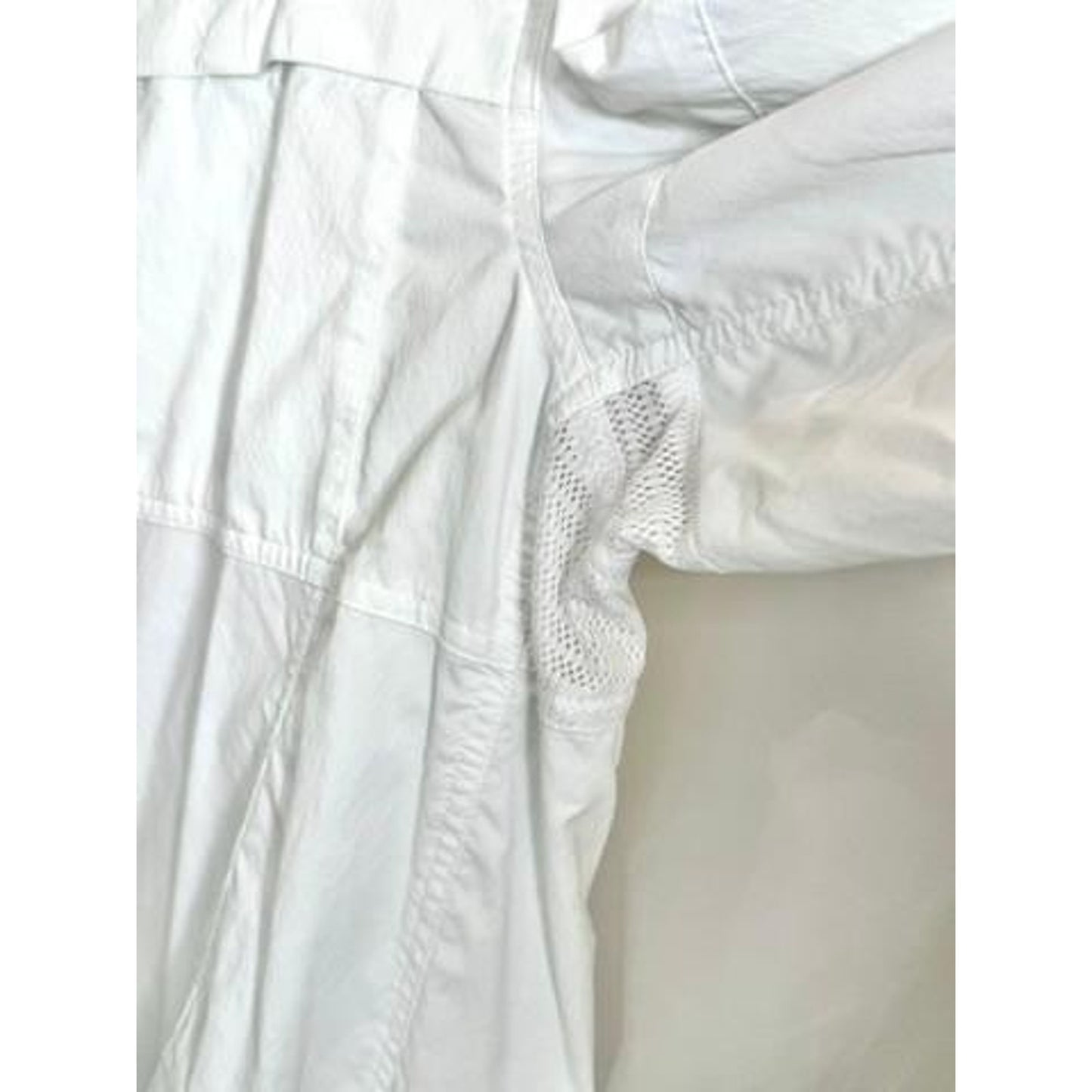 REI Co-op Sahara Mens XL White Long Sleeve Button Up Hiking Fishing Shirt Nylon
