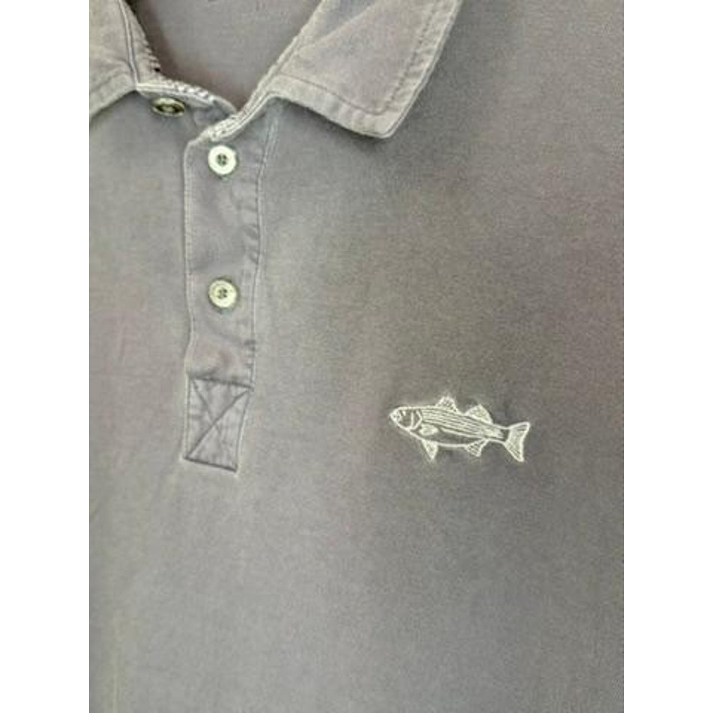 Orvis Polo Shirt Mens XL Purple Cotton Short Sleeve Fish Logo Fishing Outdoor