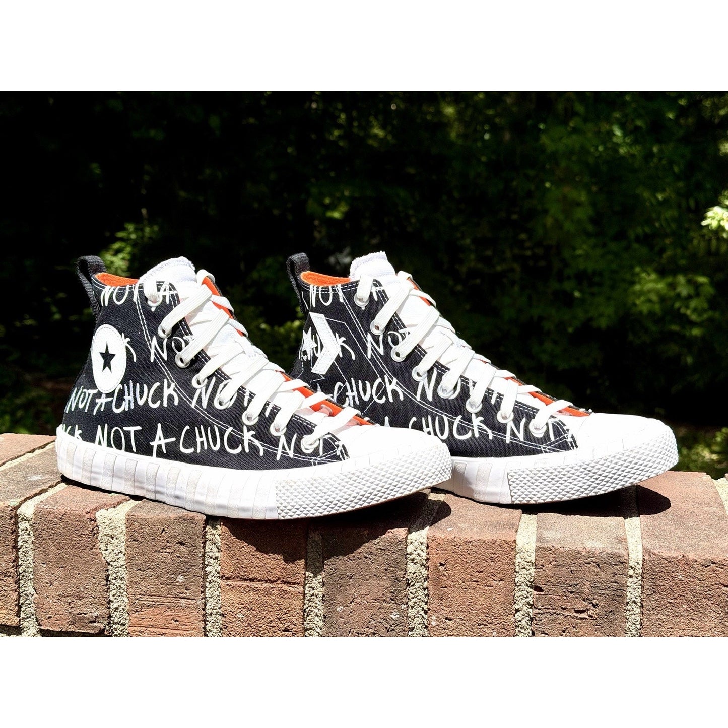 Converse UNT1TL3D Hi High Top NOT A CHUCK Black Orange Men’s Size 11 166502C