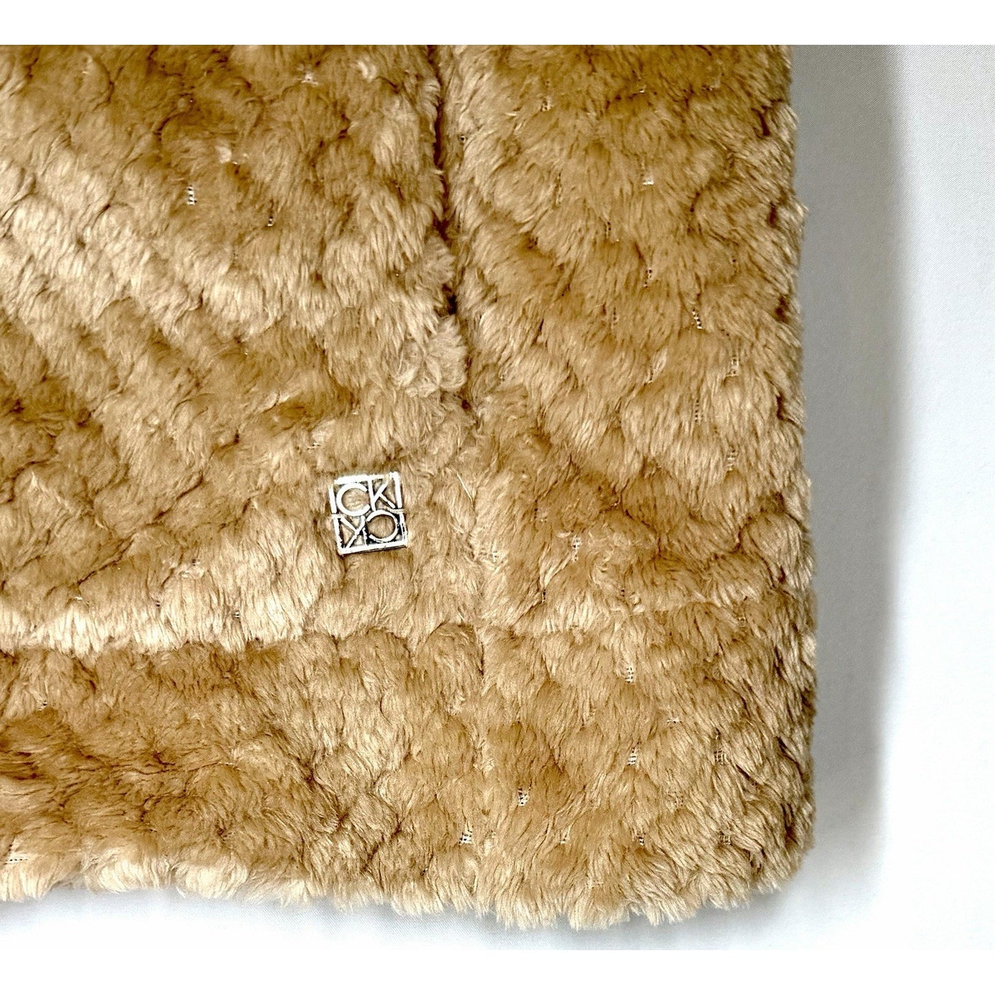Calvin Klein Women's Faux Fur Vest Brown Size Medium (Worn Once!!!)