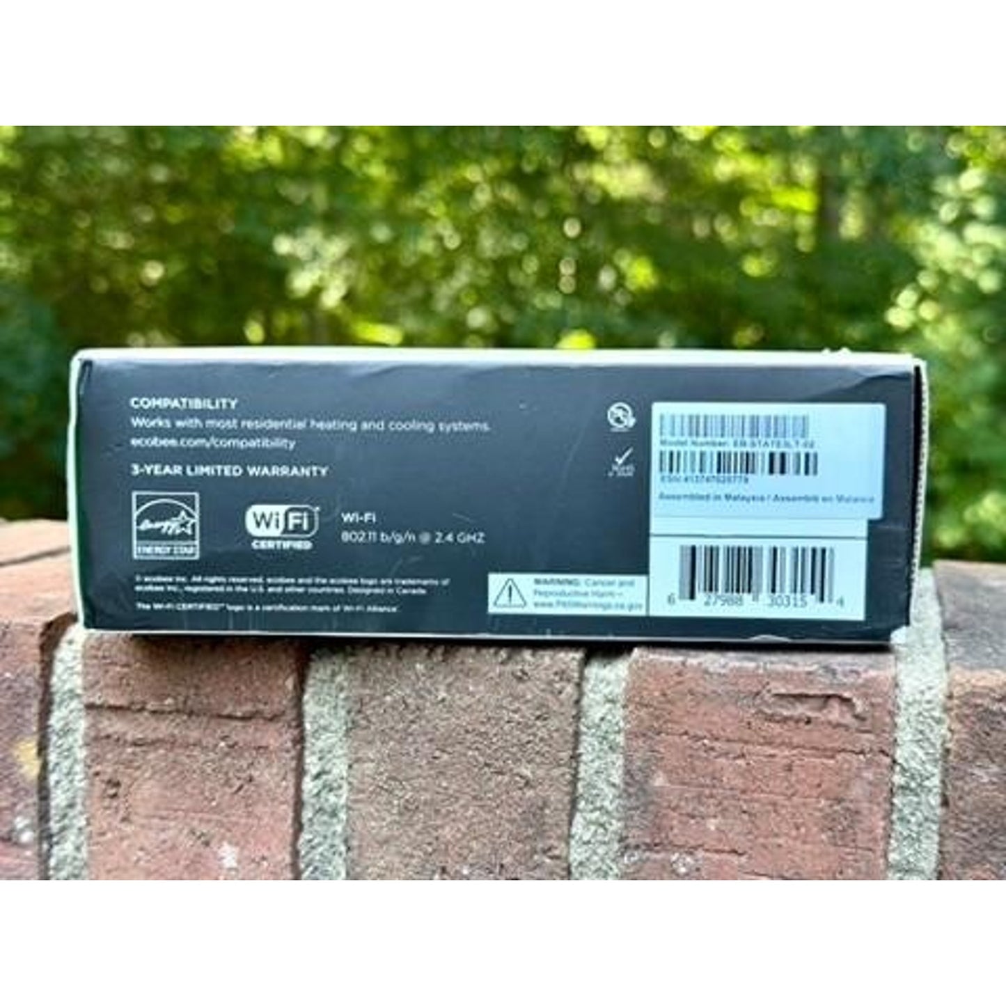 ecobee3 lite Smart Thermostat EB-STATE3LT-02 Black Wi-Fi NIB