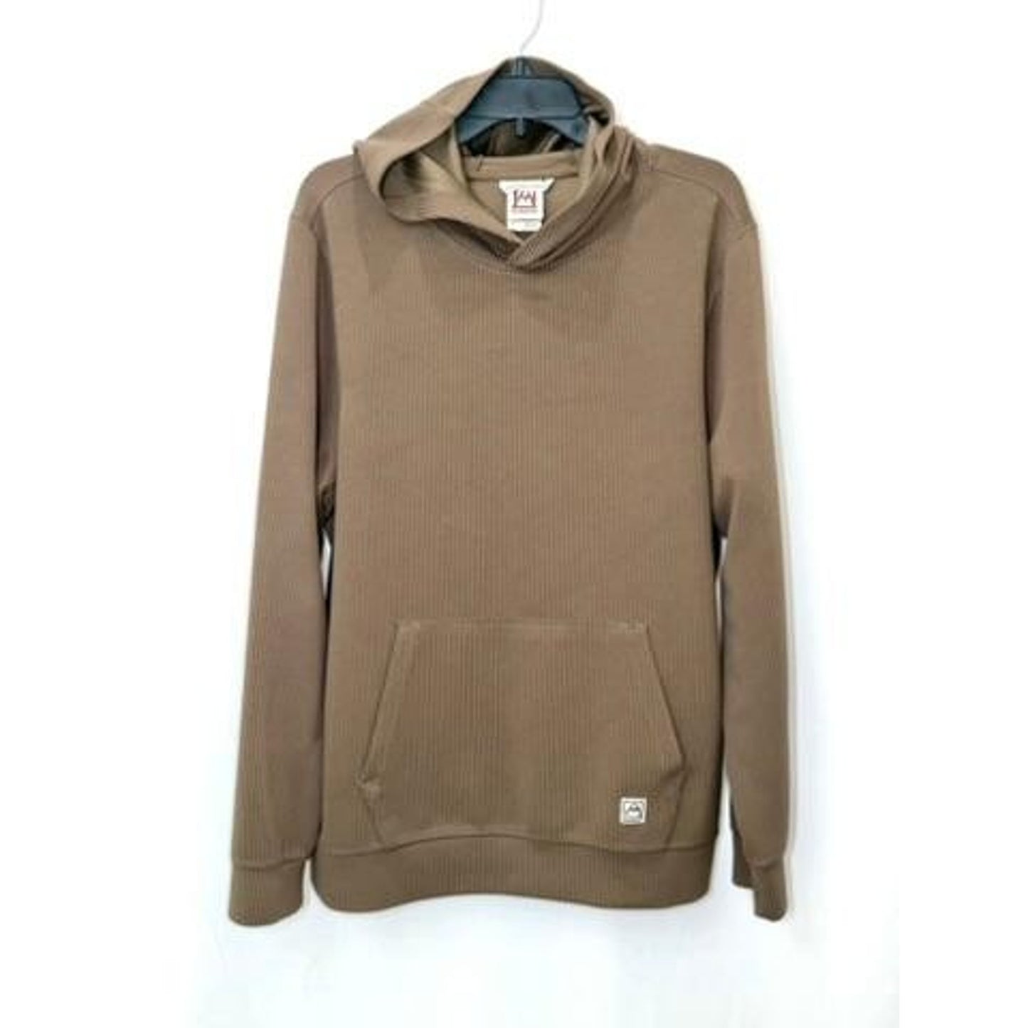 Avalanche Outdoor Supply Co Mens Large Brown Ribbed Pullover Hoodie CAM849