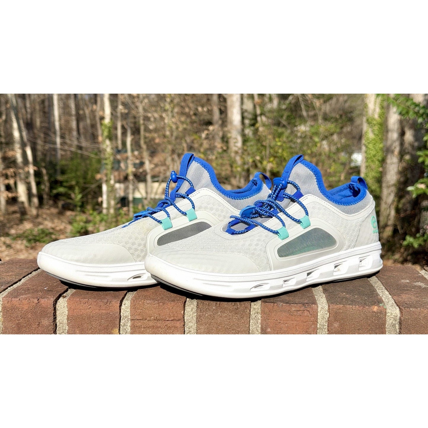 Magellan Outdoors Pro Fish Men's Angler 2.0 Boat Shoes Mens Size 11 White & Blue