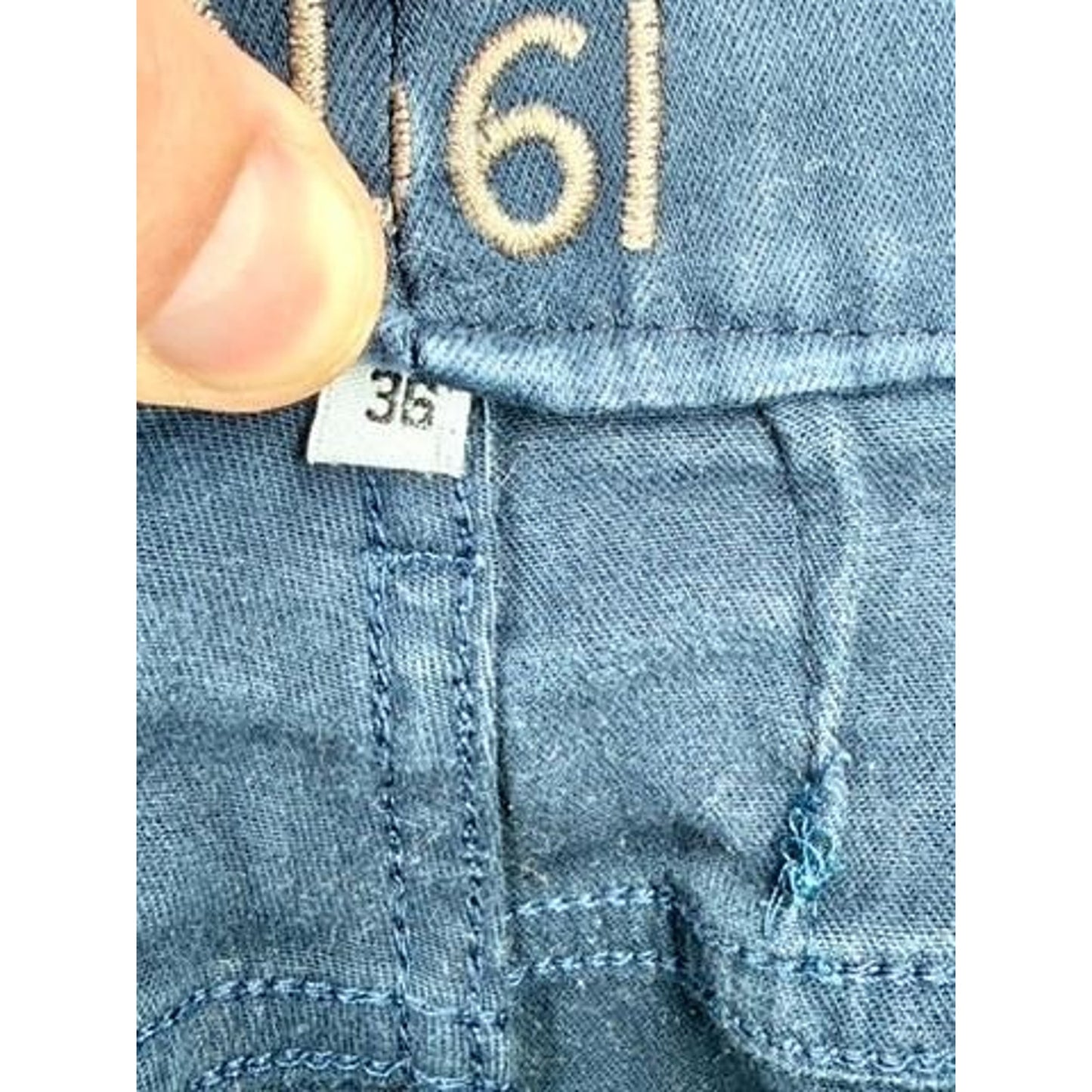 DL1961 Russell Slim Straight Jeans Mens Size 36 Blue Xtwill 360 Comfort