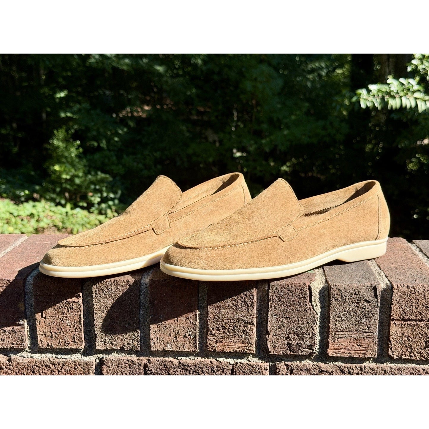 Berwick 1707 Palma Flex Men’s Tan Brown Suede Penny Loafers US Sz 11 US /44.5 EU