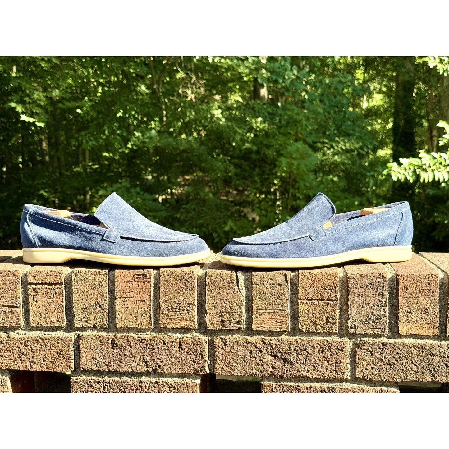 Berwick 1707 Palma Flex Men’s Blue Suede Penny Loafers US Sz 11 US / 44 EU NEW!!