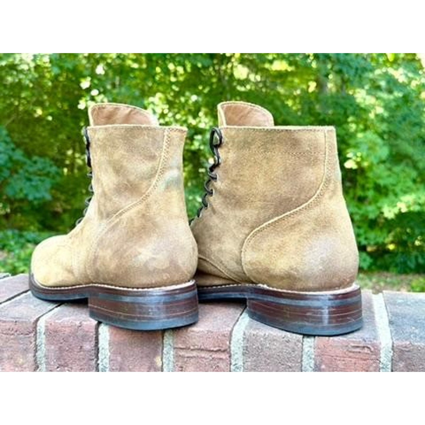Thursday Boot Co Captain Mens 13.5 Safari Suede Cap Toe Lace Up Boots