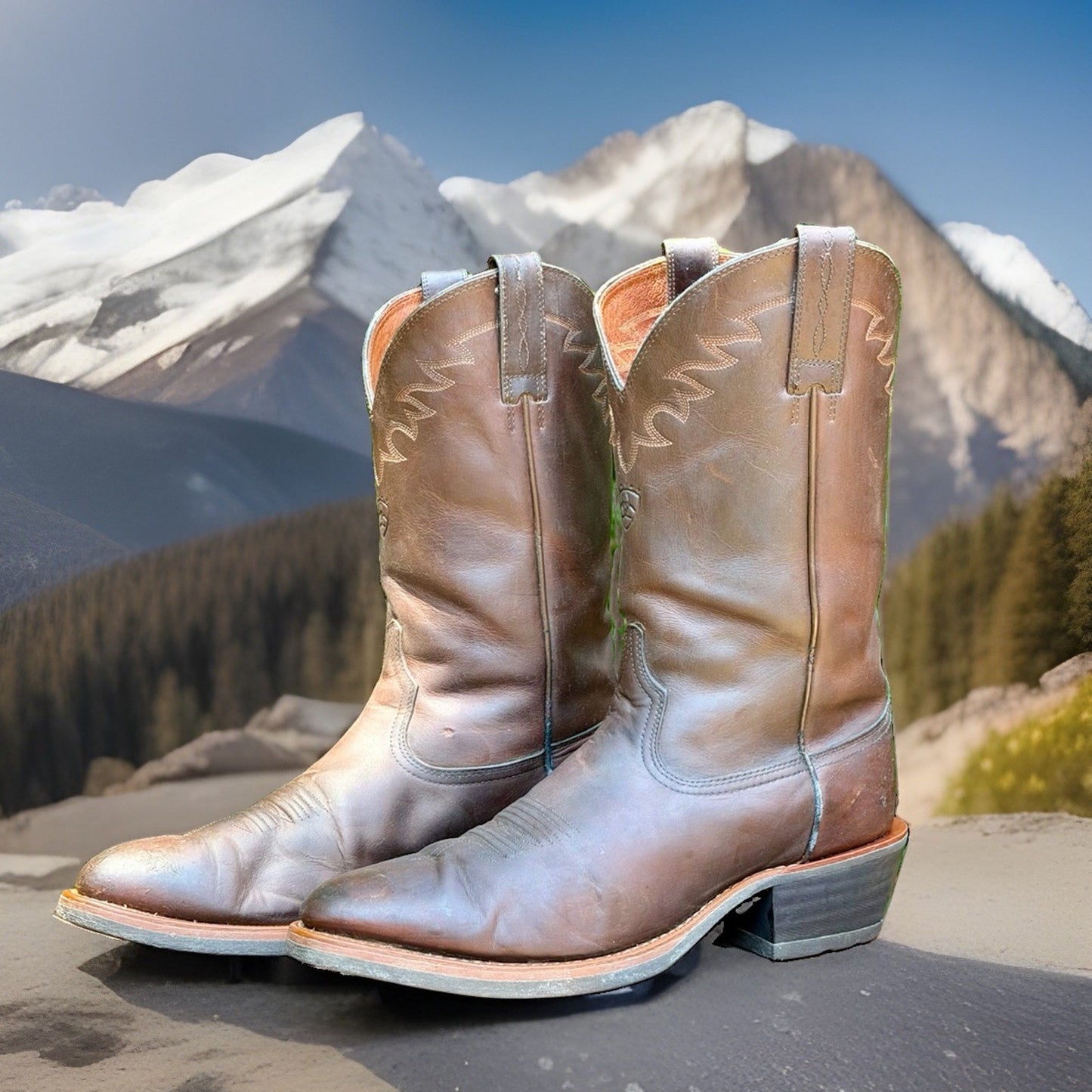 Ariat Sedona 34625 10002194 Men's Size 12 D Brown Leather Western Cowboy Boots