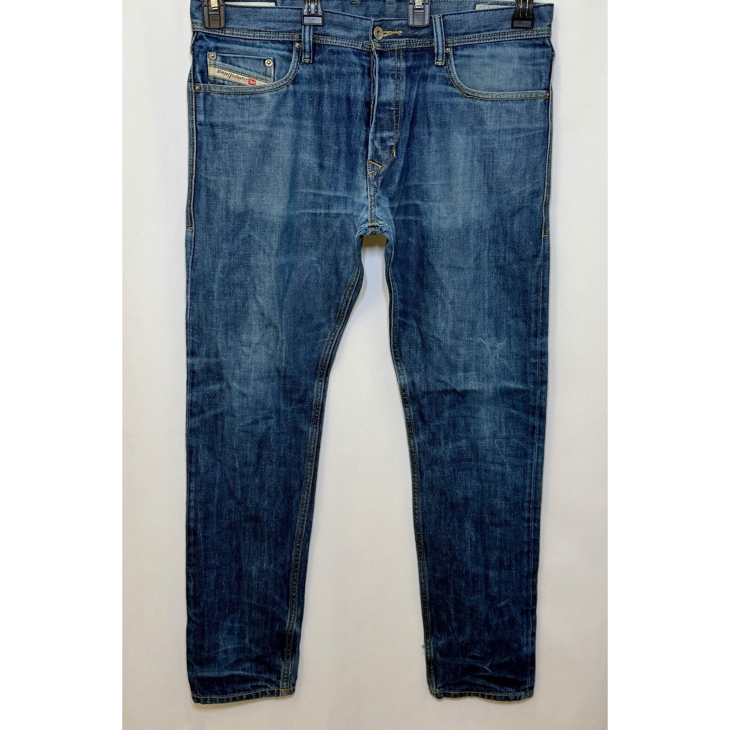 Diesel Jeans Tepphar Slim Carrot Dark Button Fly Skinny Jeans Men's 34x32