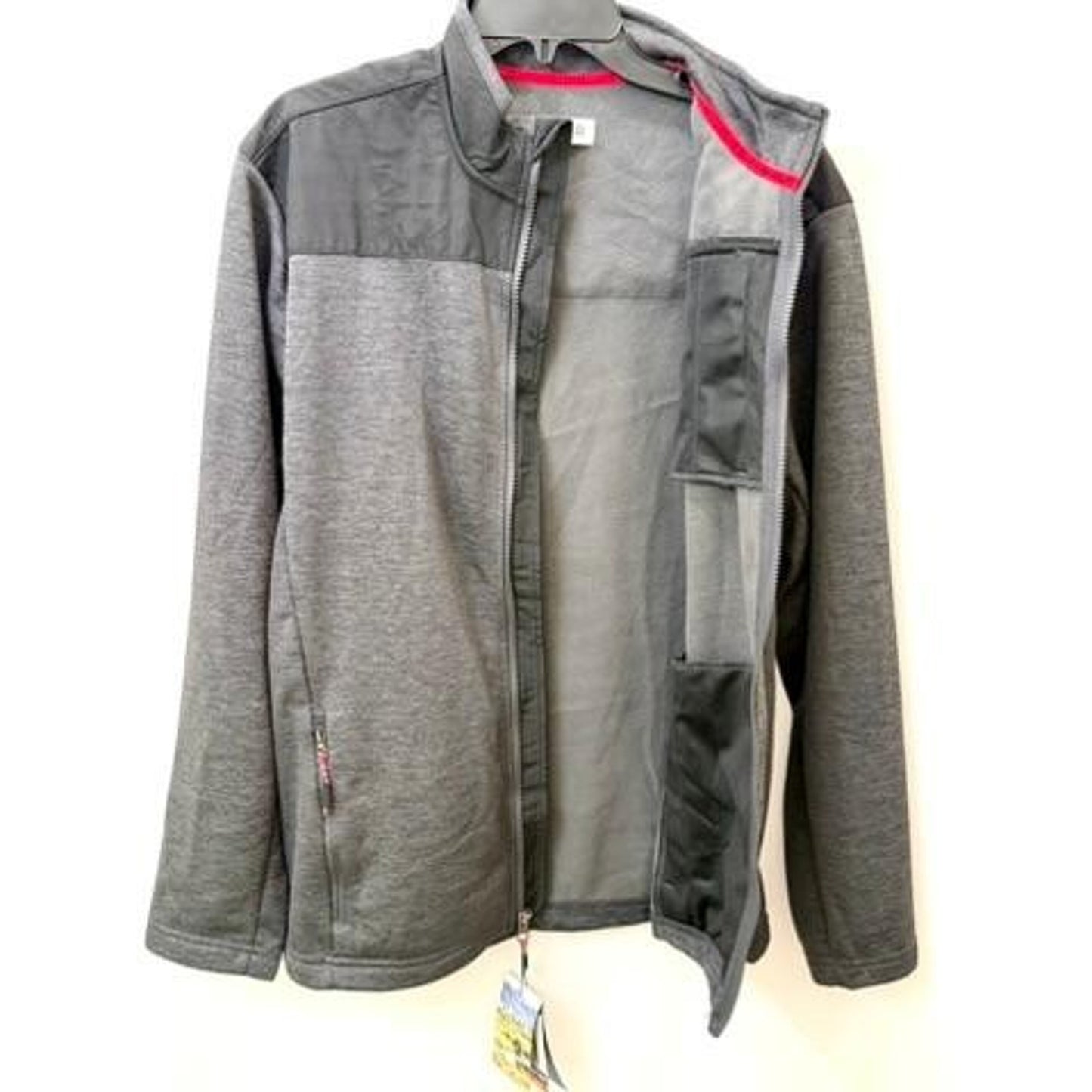 Orvis Bonded Mesh Full Zip Jacket Mens Large Phantom Black Fleece Lined NWT