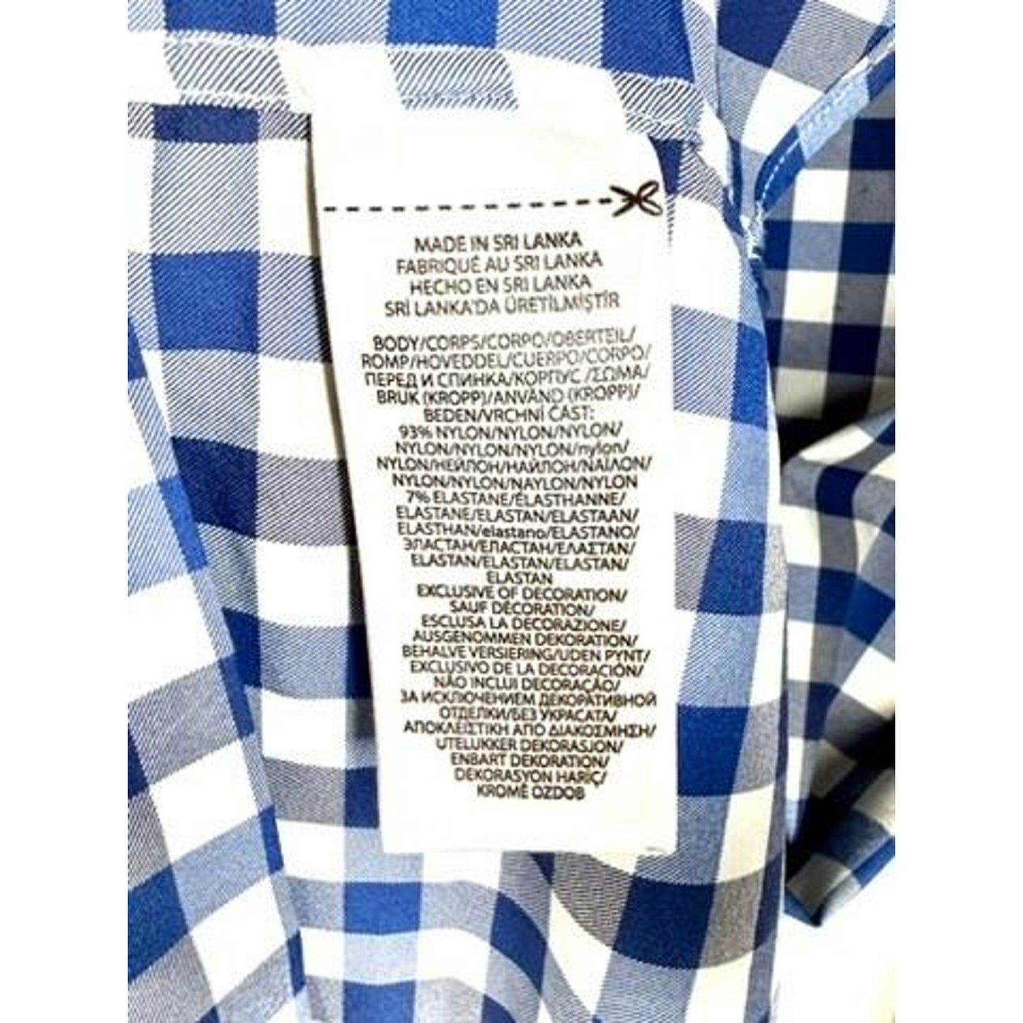 Polo Ralph Lauren Performance Shirt Mens Medium Blue White Gingham Long Sleeve