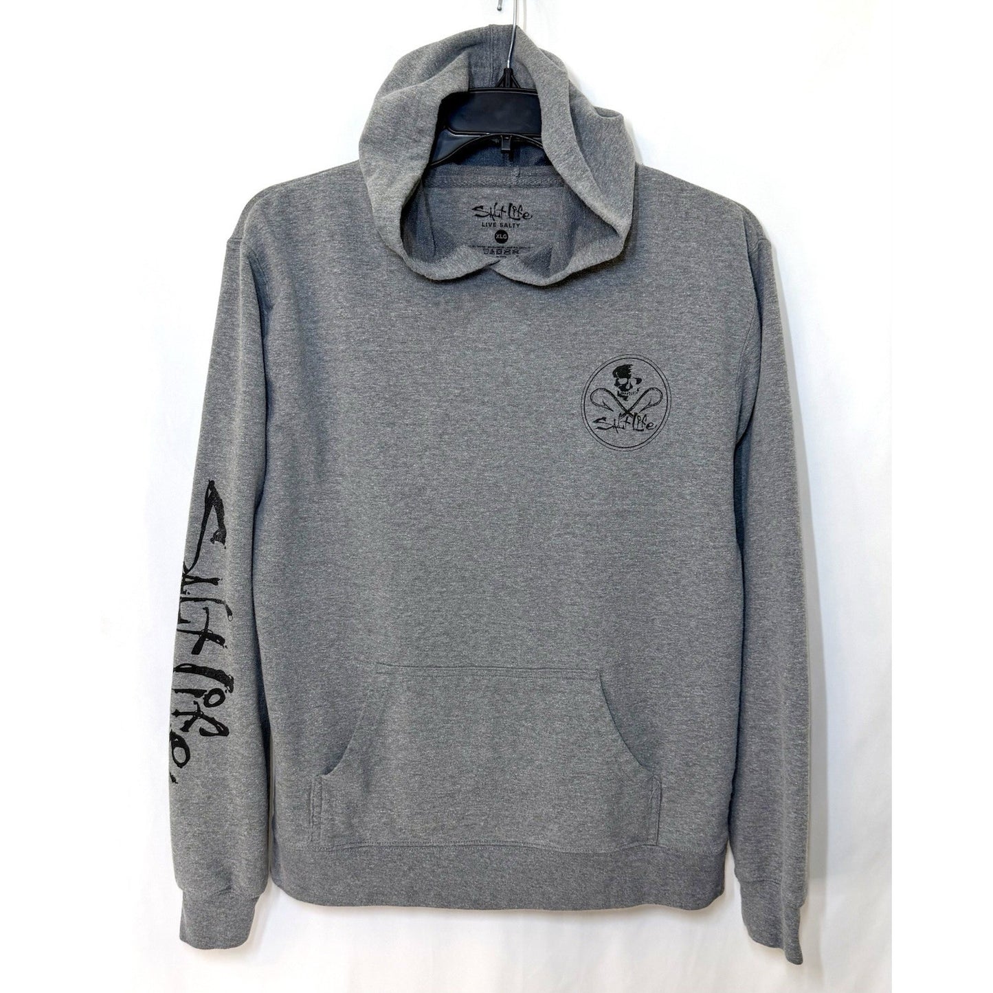 Salt Strong Adults Pullover Hoodie Front Pocket Size XL Lightweight
